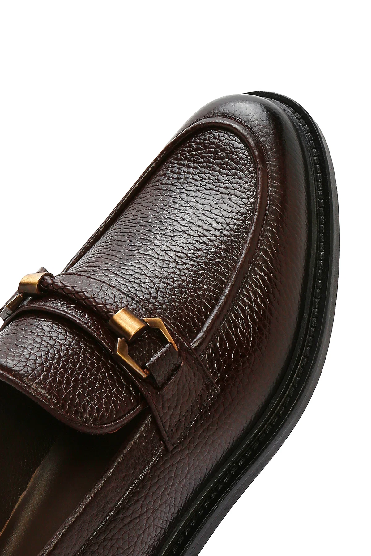 Erkek Kahverengi Deri Klasik Loafer - Image 8