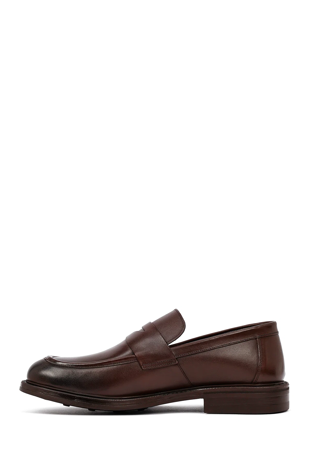 Erkek Kahverengi Deri Klasik Loafer - Image 2
