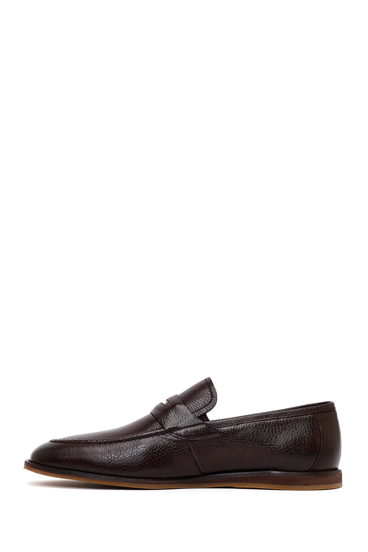 Erkek Kahverengi Deri Klasik Loafer - Image 3