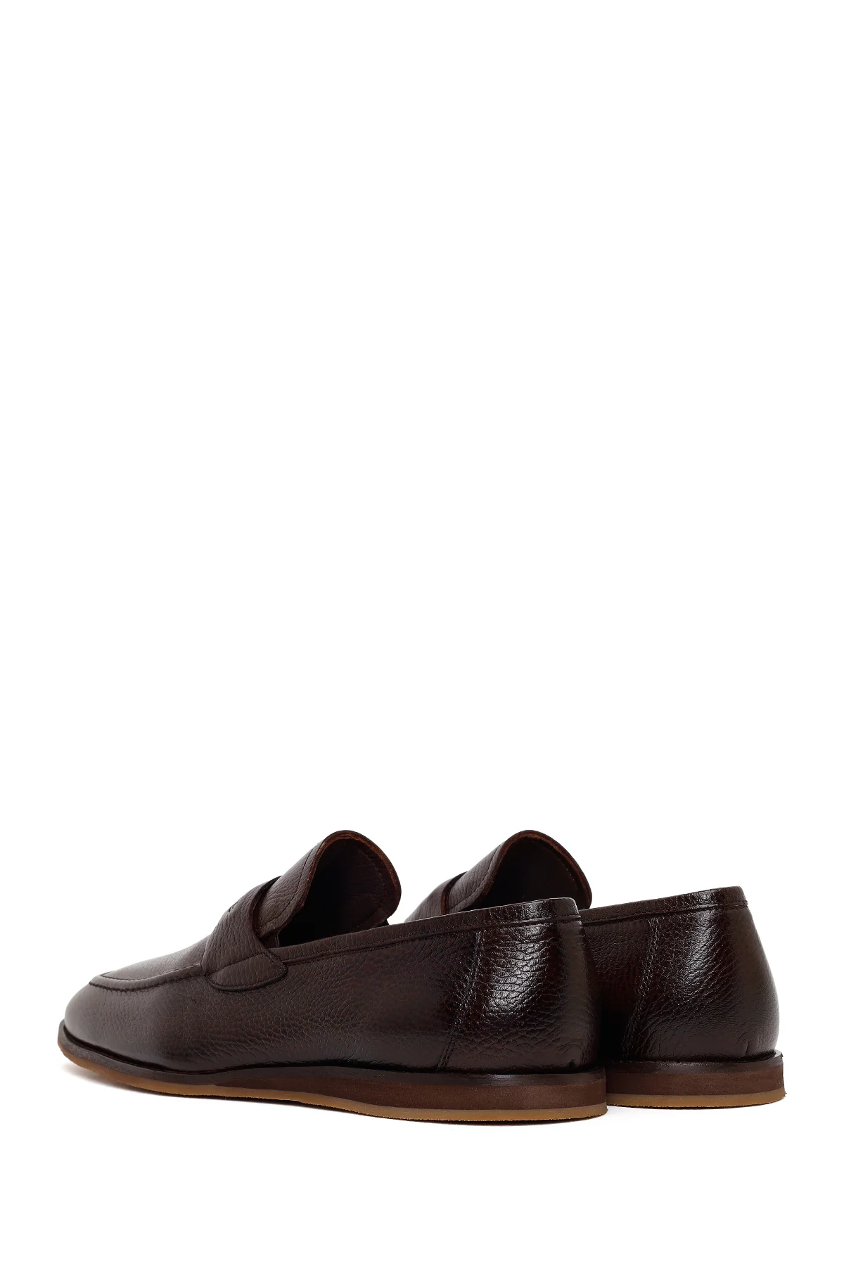 Erkek Kahverengi Deri Klasik Loafer - Image 6