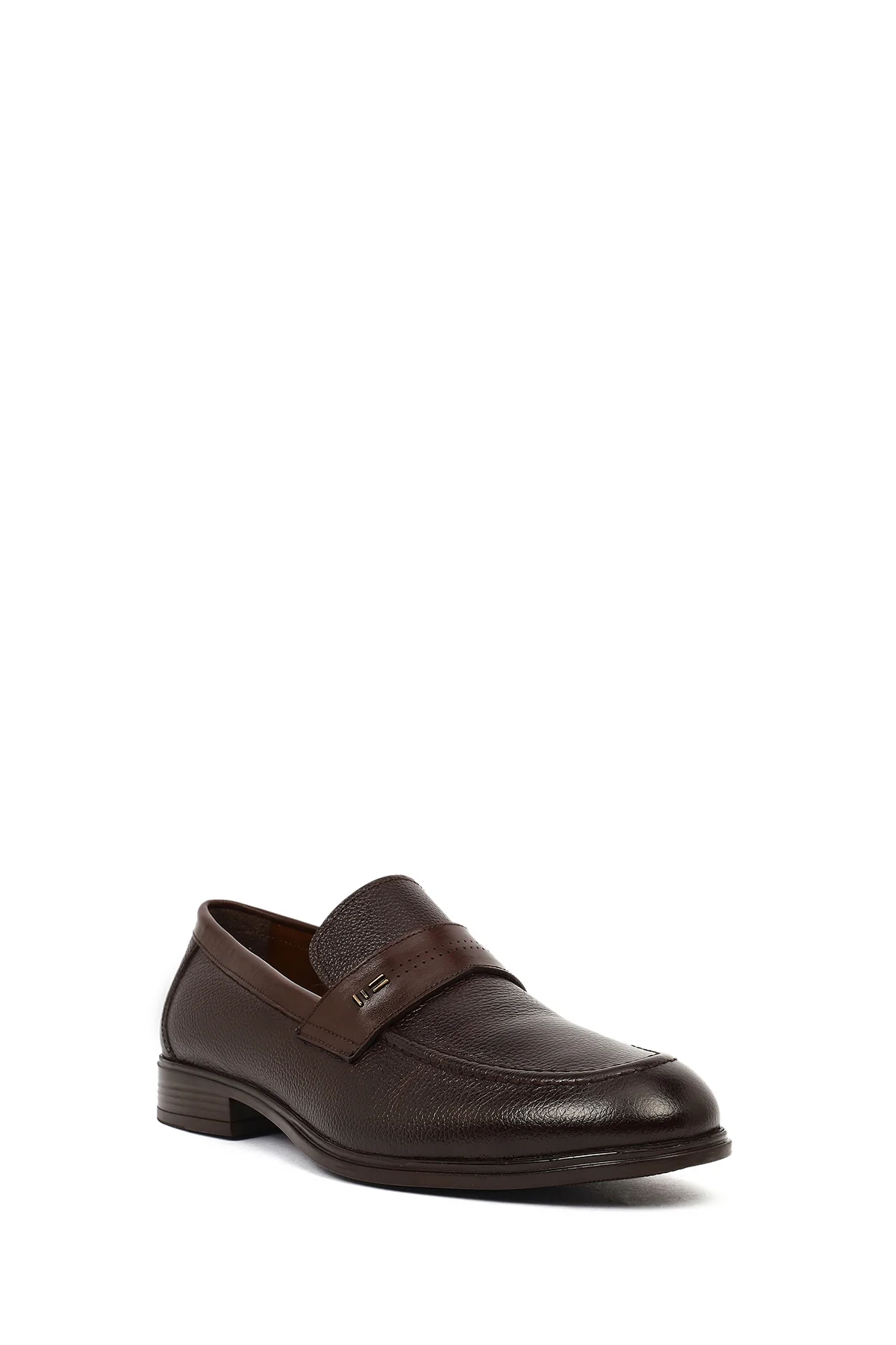 Erkek Kahverengi Deri Klasik Loafer - Image 7