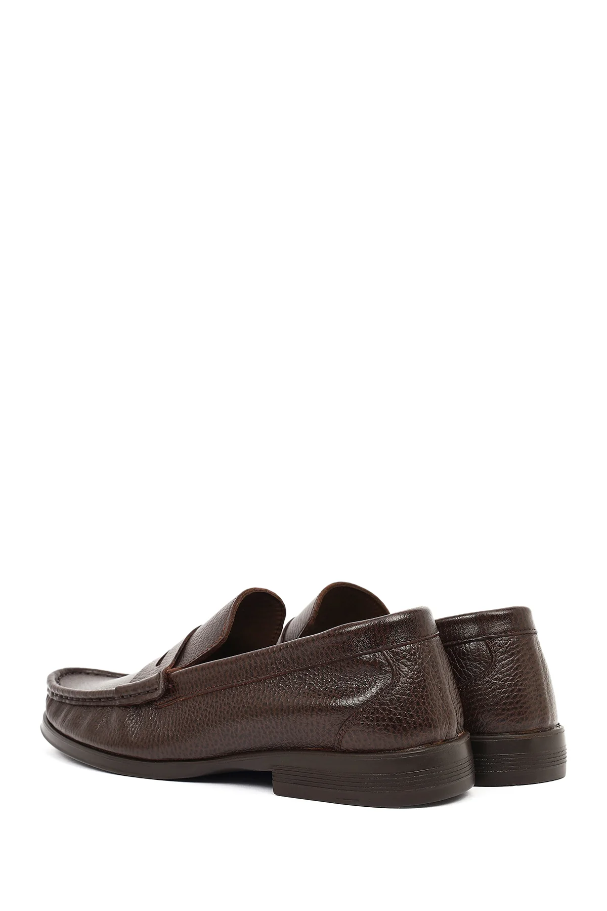 Erkek Kahverengi Deri Klasik Loafer - Image 6