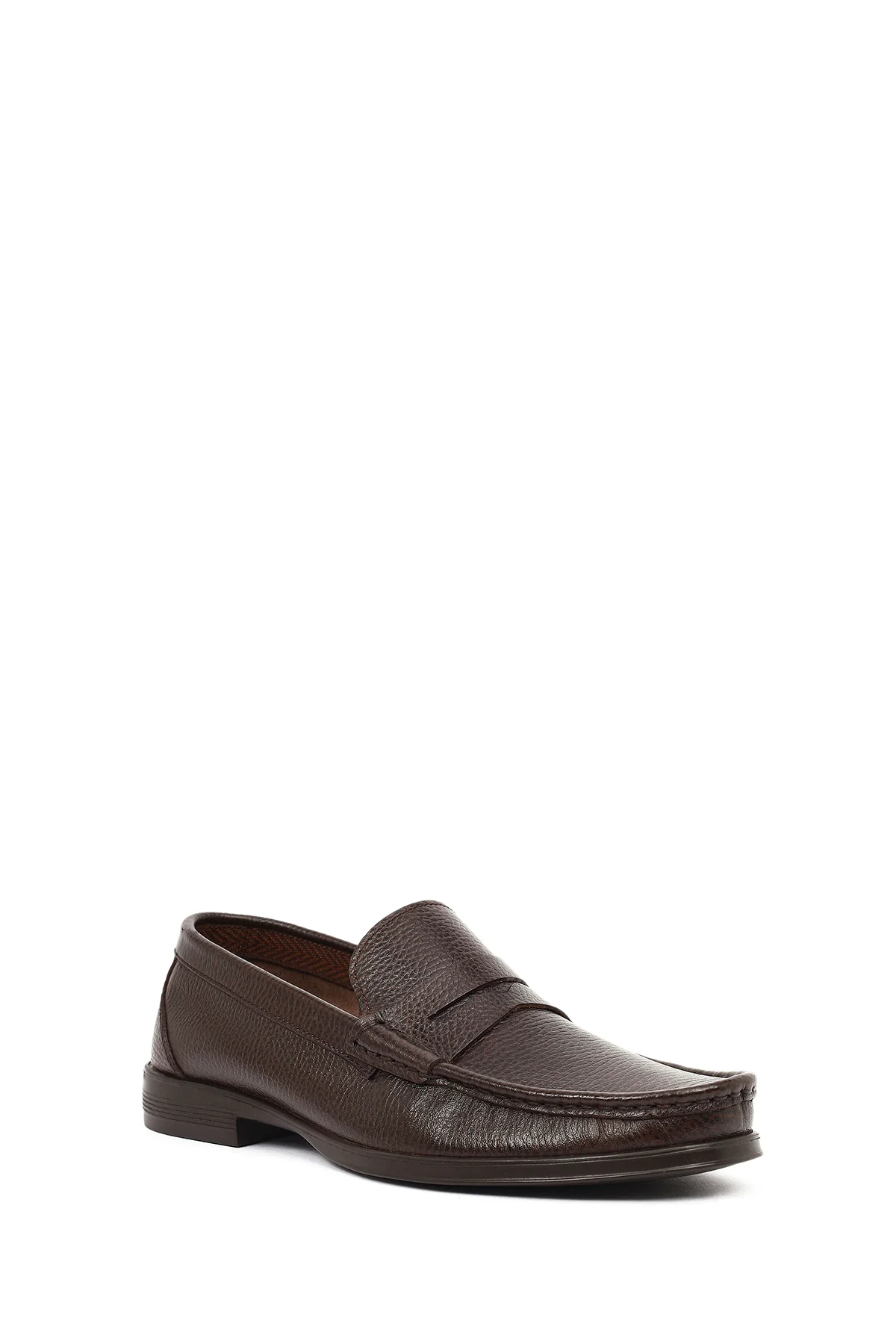Erkek Kahverengi Deri Klasik Loafer - Image 7