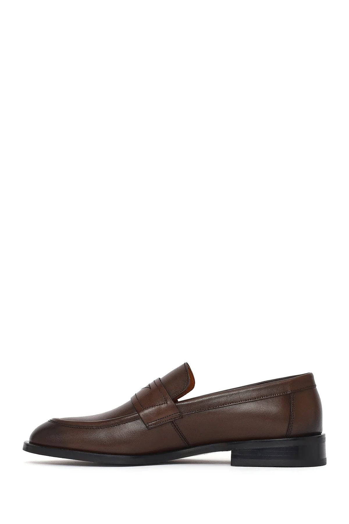Erkek Kahverengi Deri Klasik Loafer - Image 3