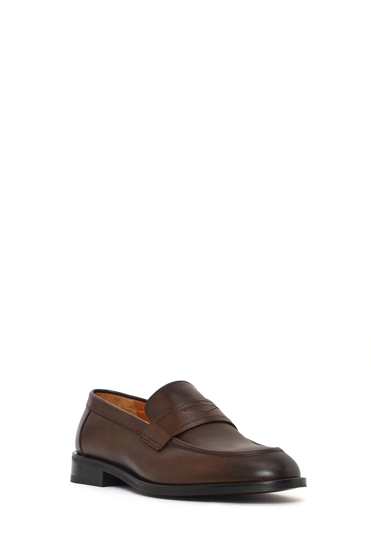Erkek Kahverengi Deri Klasik Loafer - Image 7