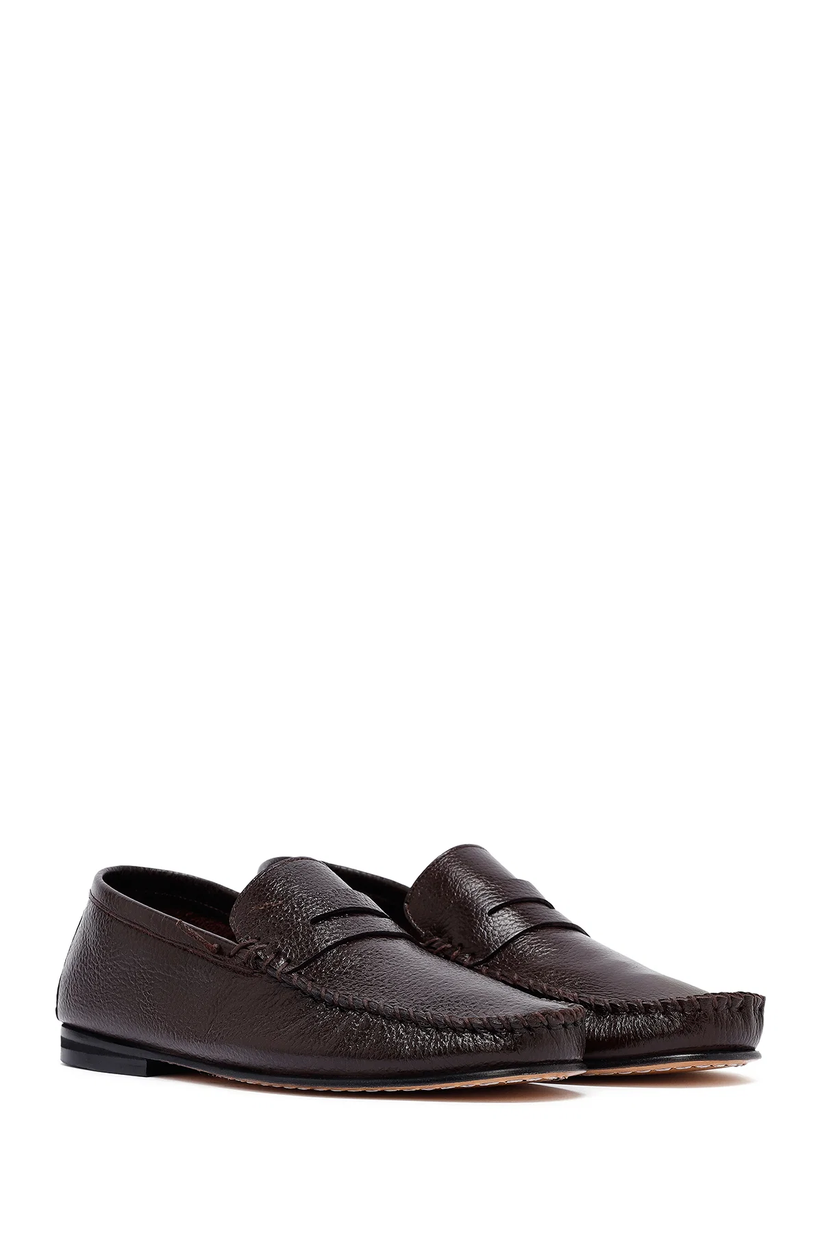 Erkek Kahverengi Deri Loafer - Image 3