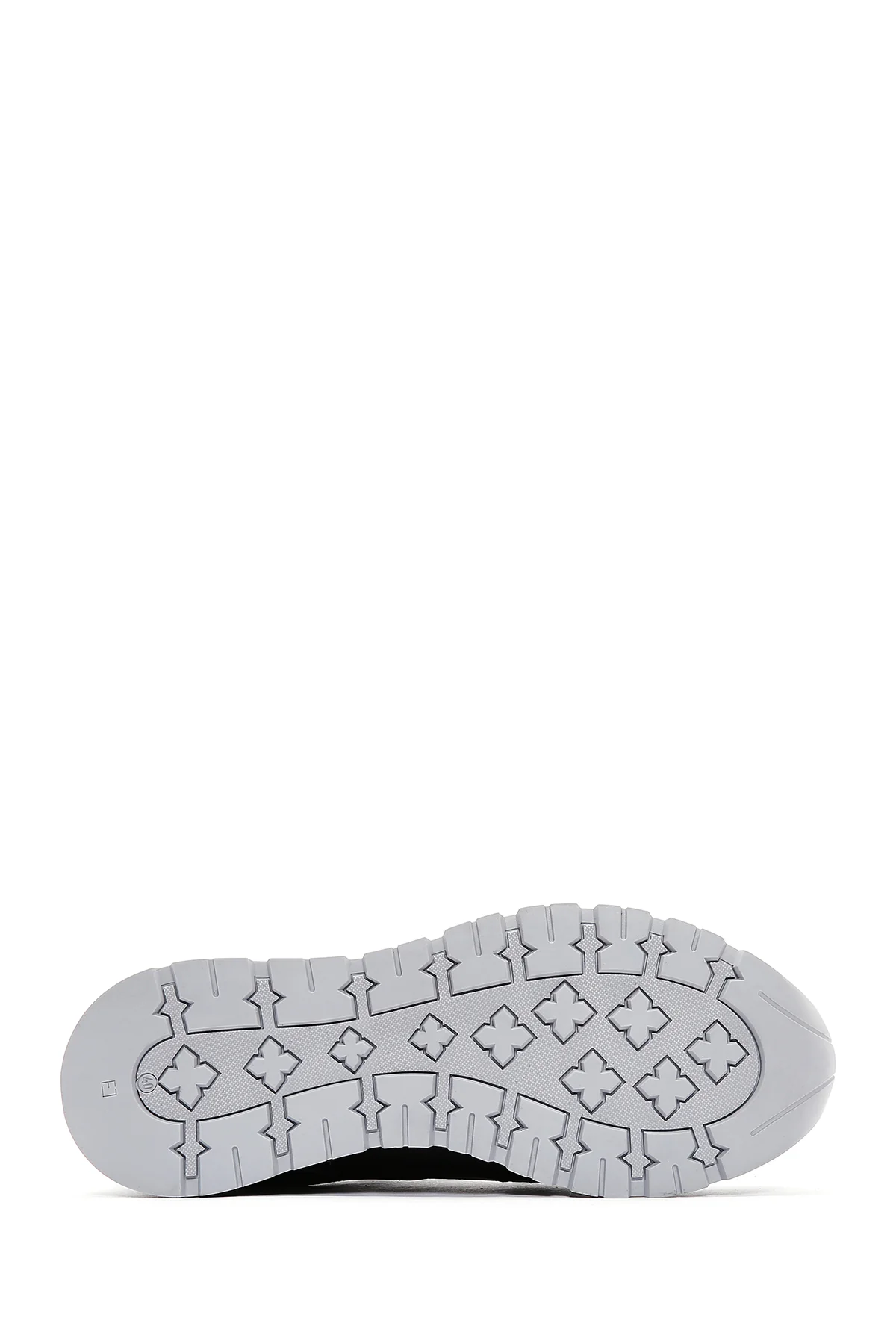 Erkek Kahverengi Deri Süet Detaylı Kalın Tabanlı Sneaker - Image 4