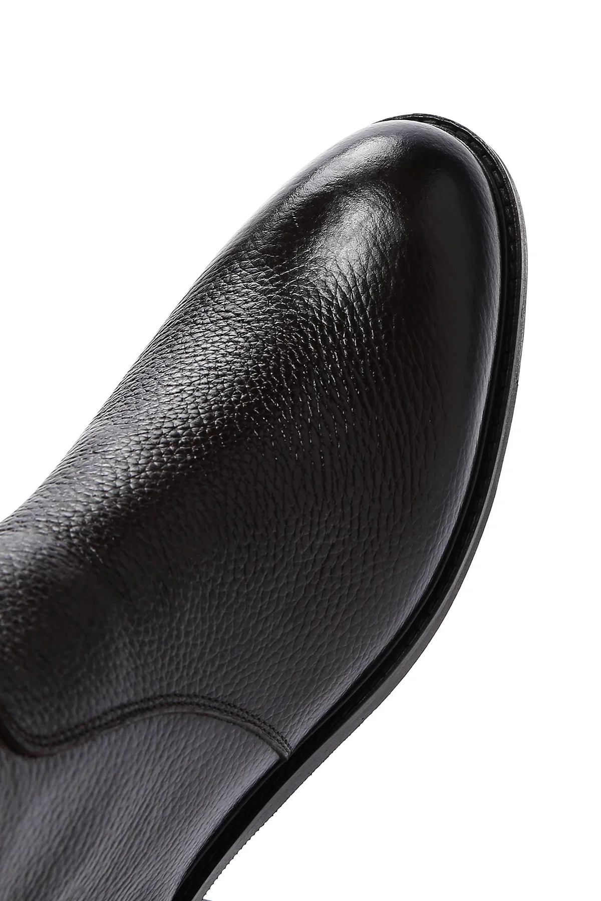 Erkek Kahverengi Fermuarlı Deri Casual Bot - Image 9