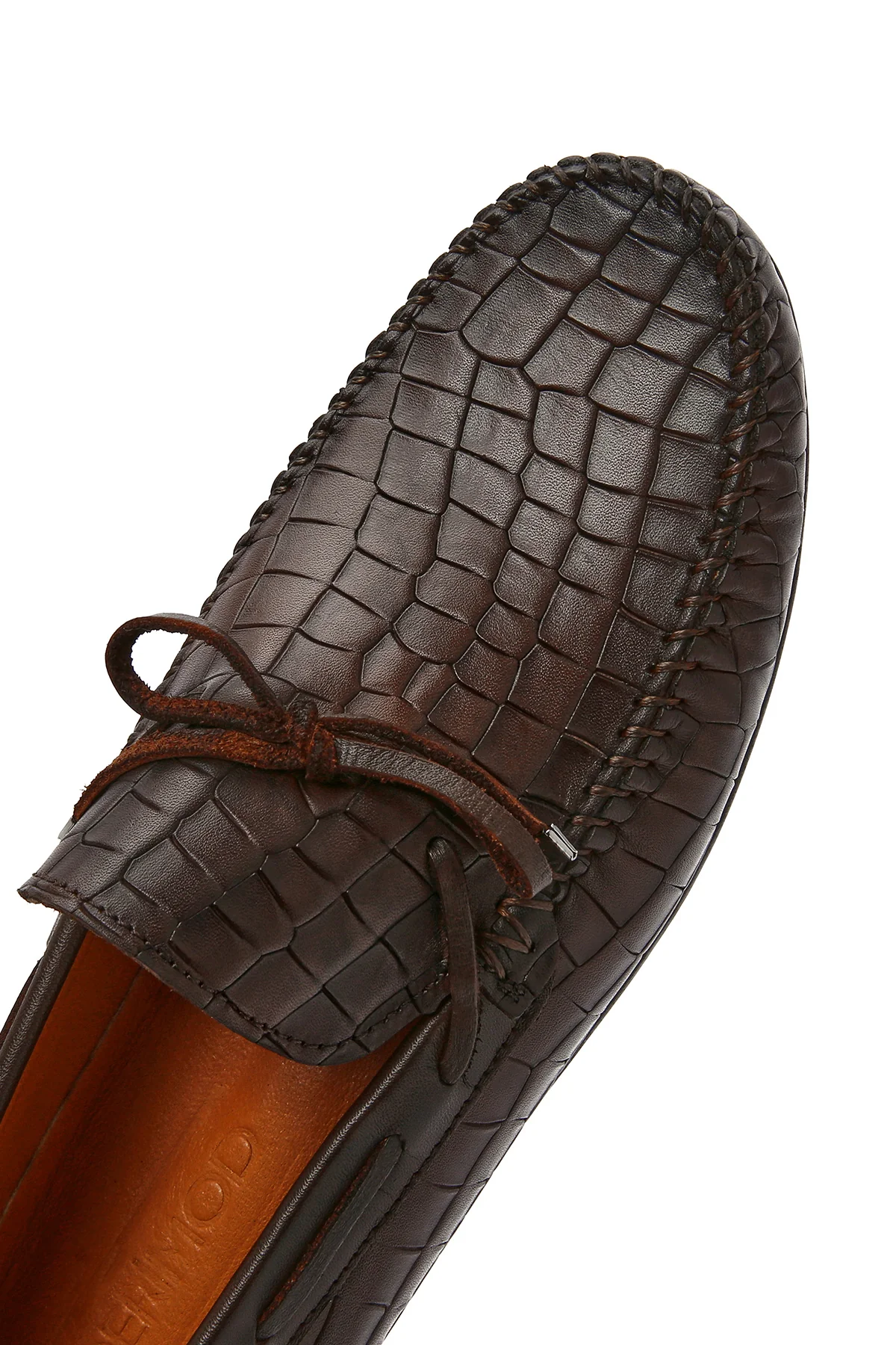 Erkek Kahverengi Kroko Deri Loafer - Image 9