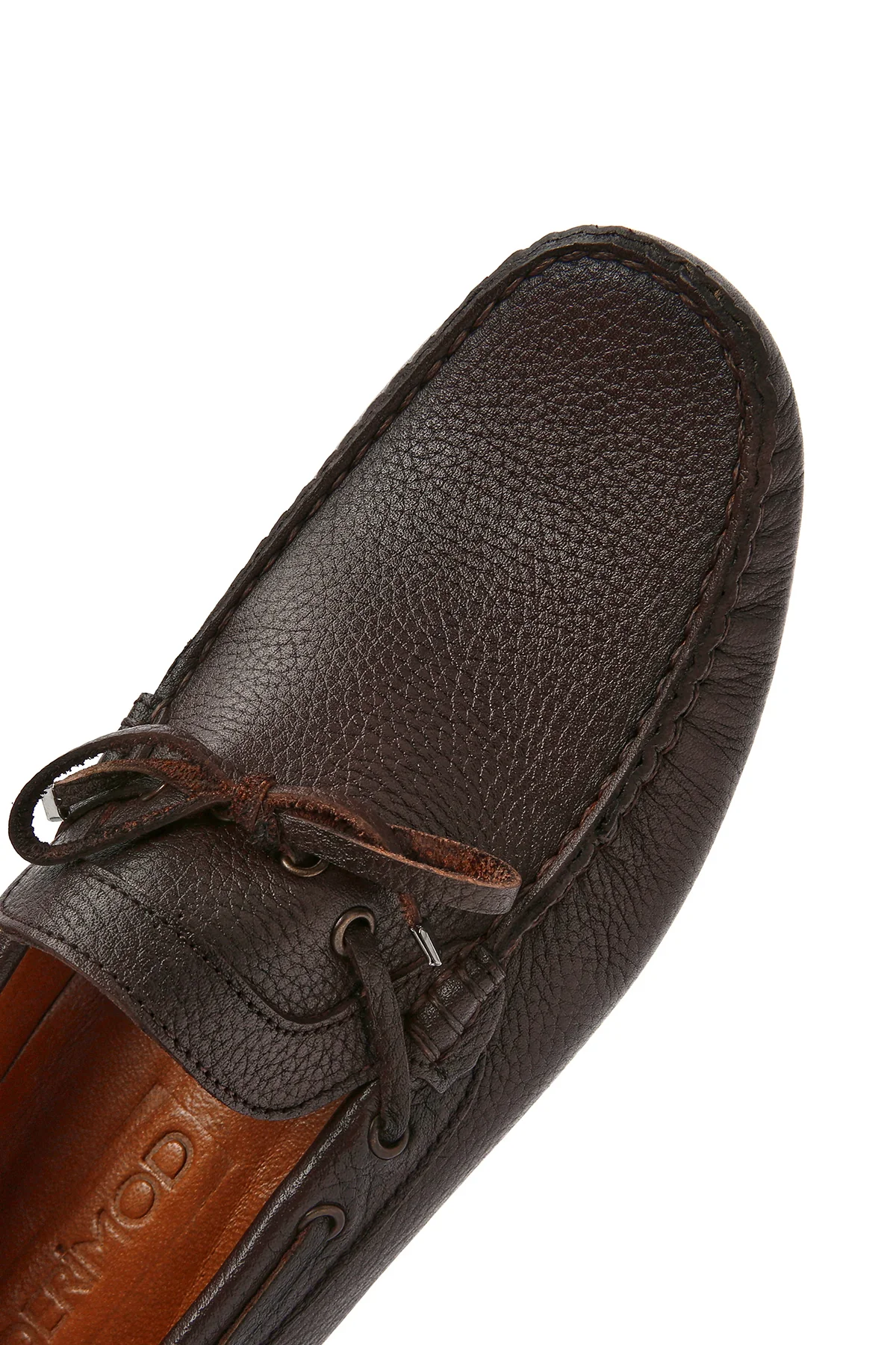 Erkek Kahverengi Püsküllü Deri Loafer - Image 10