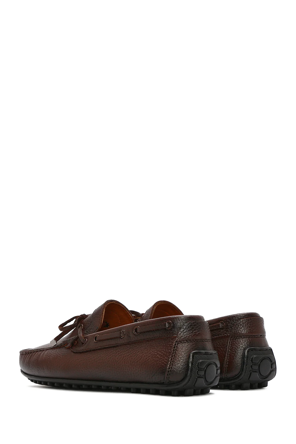 Erkek Kahverengi Püsküllü Deri Loafer - Image 6