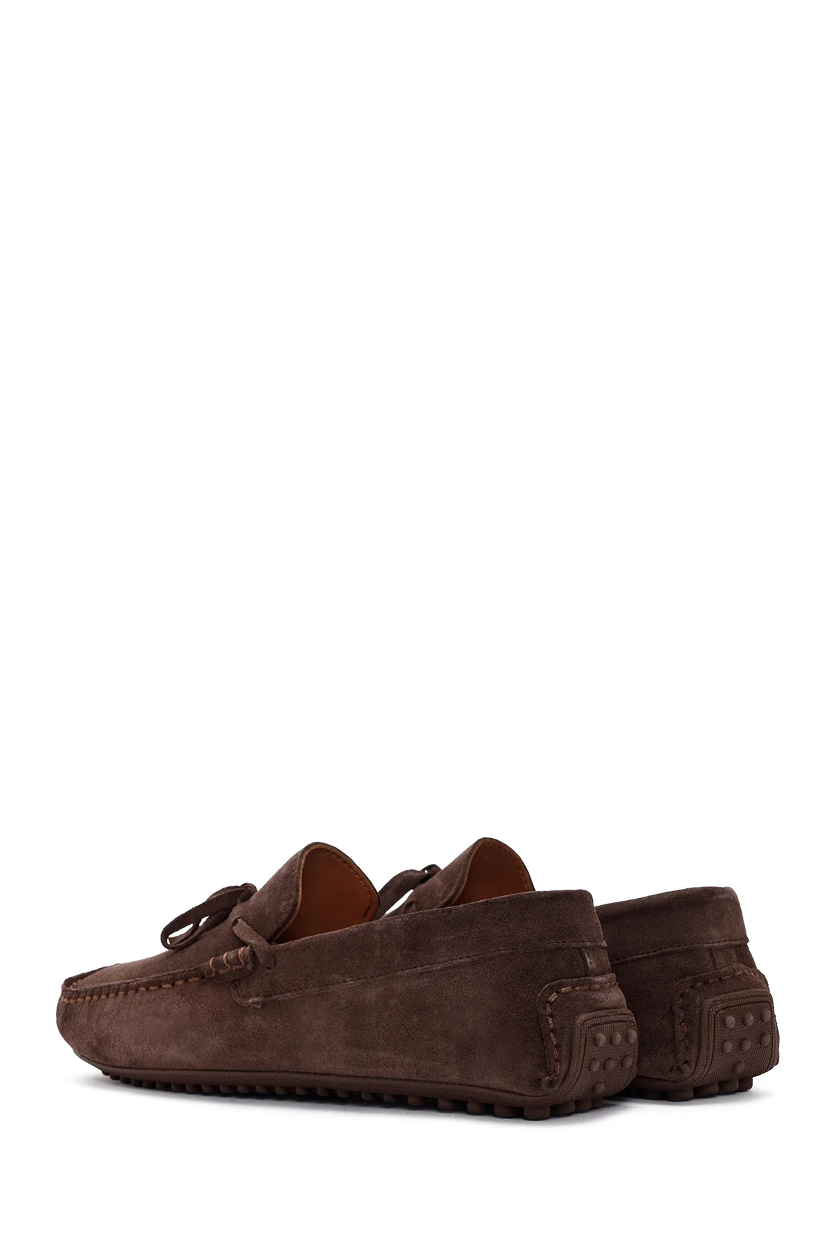 Erkek Kahverengi Süet Deri Casual Loafer - Image 5