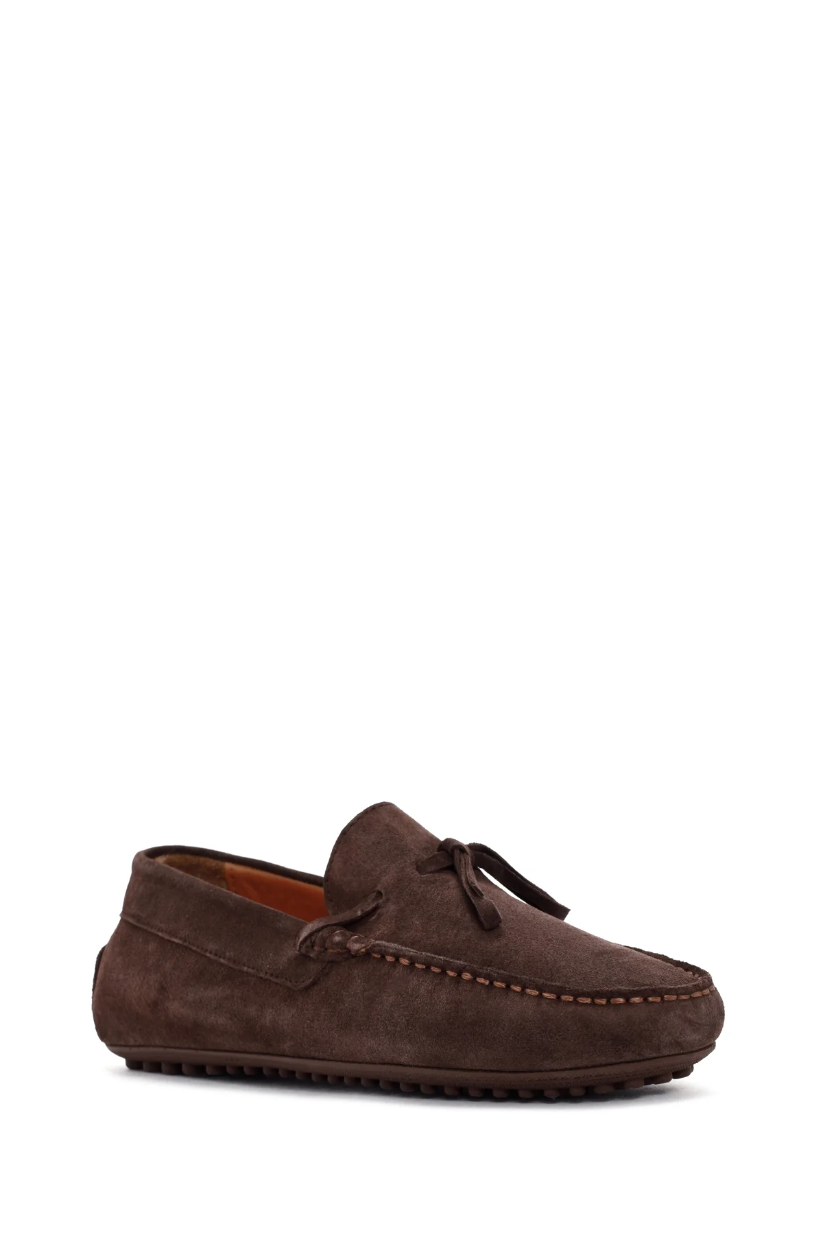 Erkek Kahverengi Süet Deri Casual Loafer - Image 6