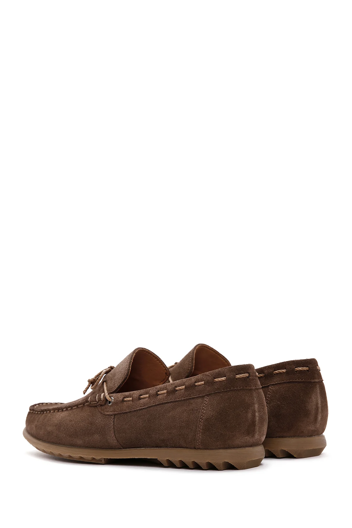 Erkek Kahverengi Süet Deri Casual Loafer - Image 5