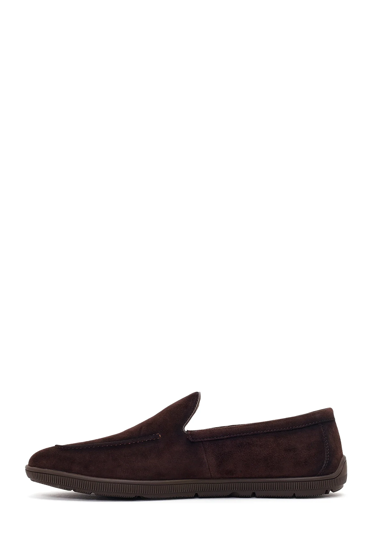 Erkek Kahverengi Süet Deri Casual Loafer - Image 3