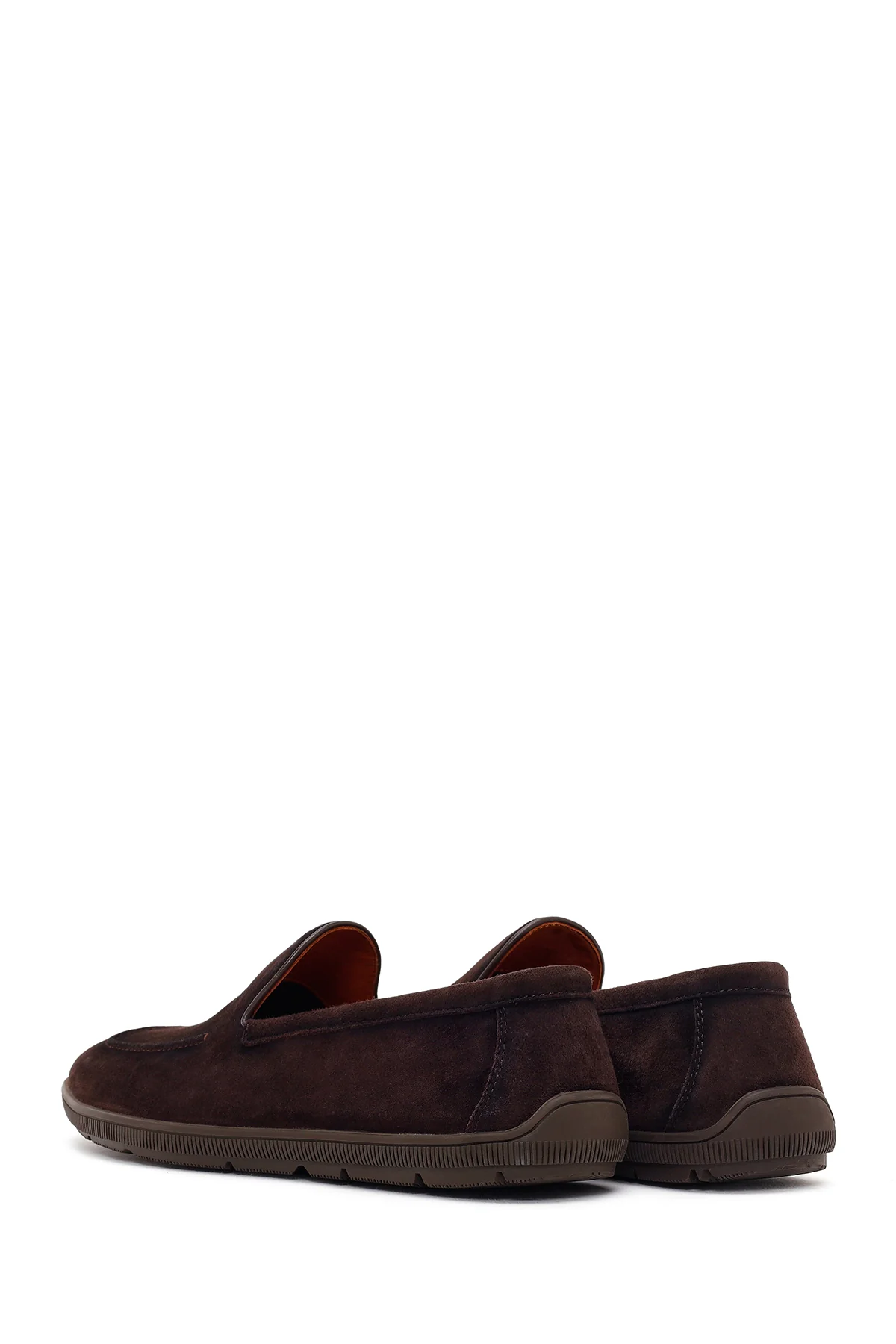 Erkek Kahverengi Süet Deri Casual Loafer - Image 6