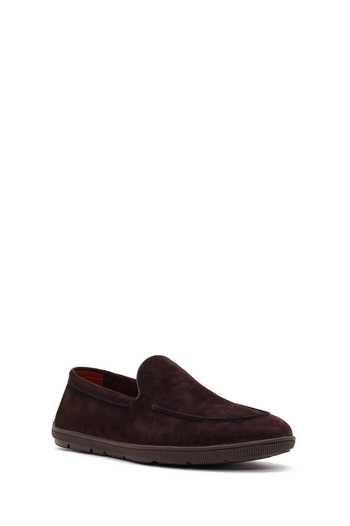 Erkek Kahverengi Süet Deri Casual Loafer - Image 7