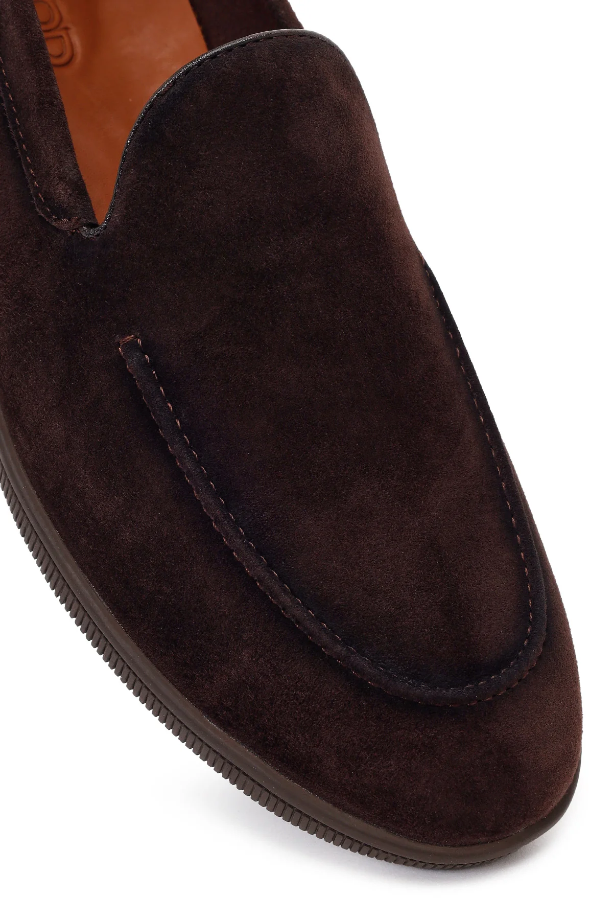 Erkek Kahverengi Süet Deri Casual Loafer - Image 9