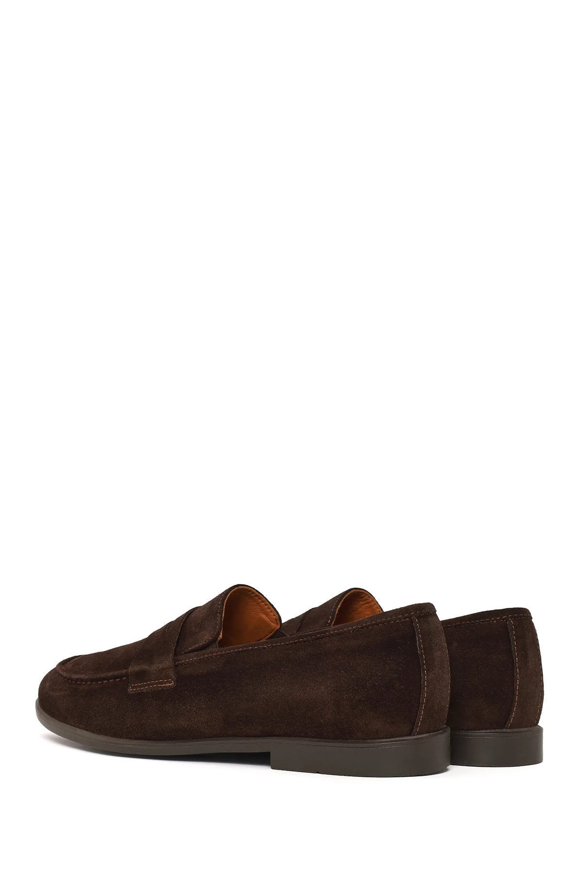 Erkek Kahverengi Süet Deri Loafer - Image 6