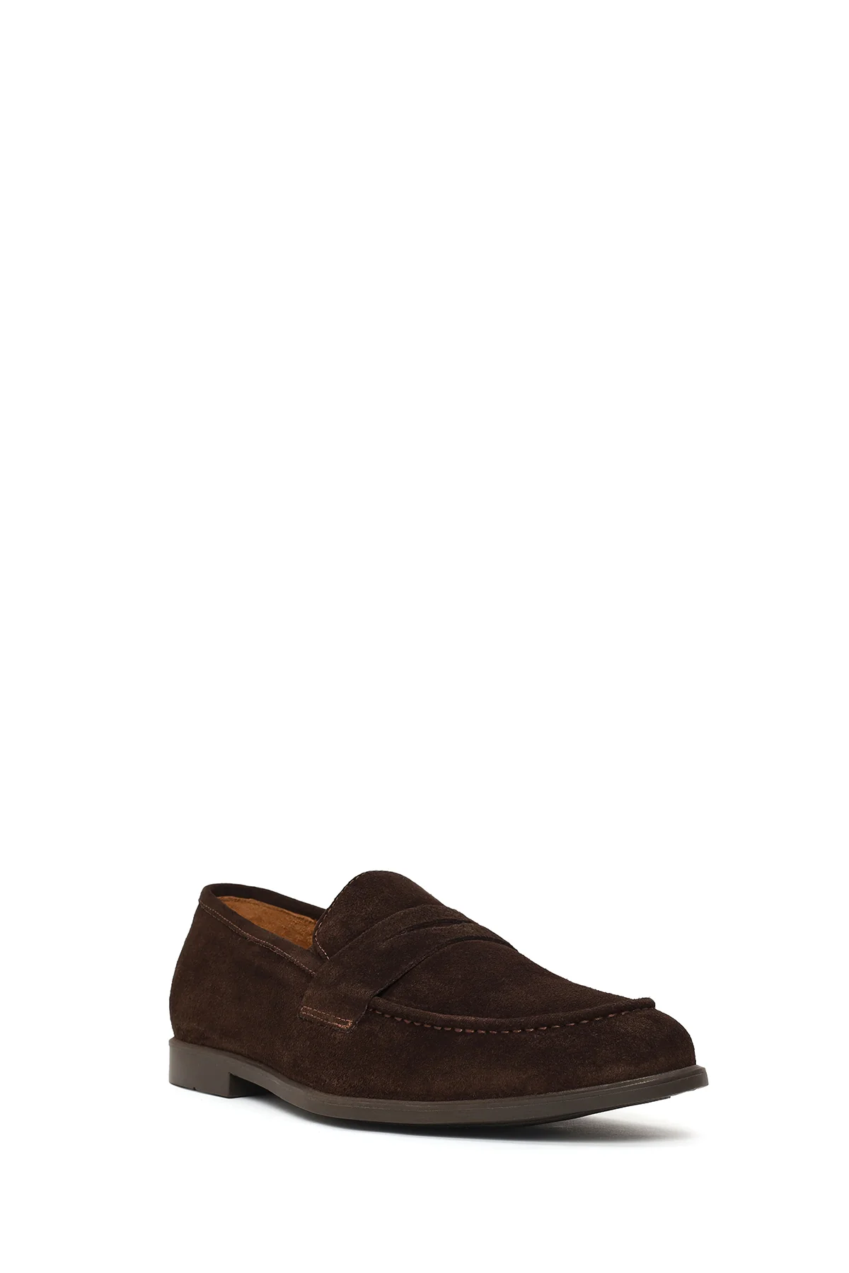 Erkek Kahverengi Süet Deri Loafer - Image 7