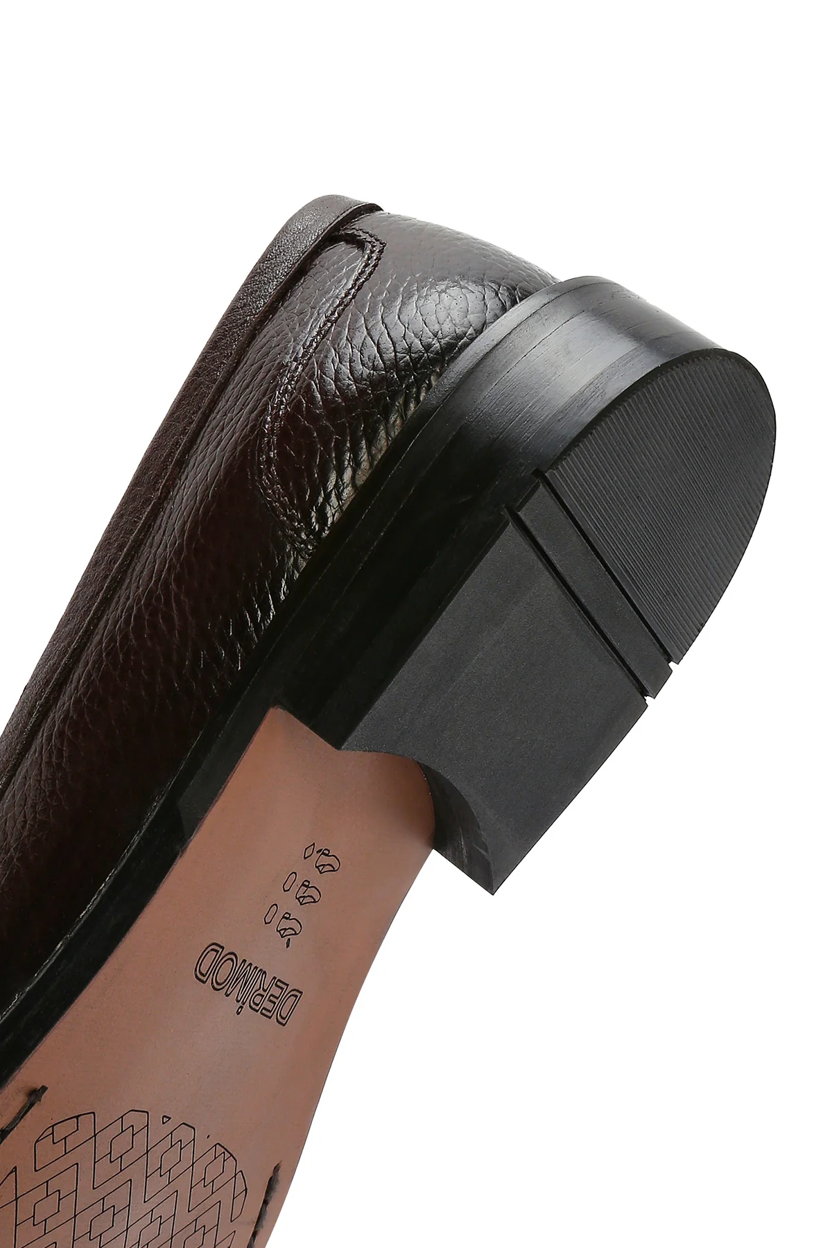 Erkek Kahverengi Tokalı Deri Klasik Loafer - Image 10