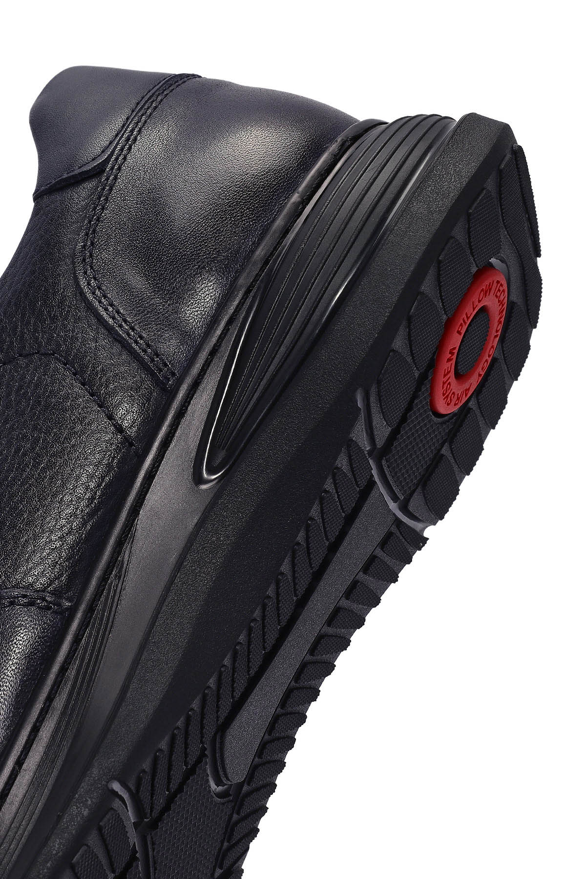 Erkek Lacivert Bağcıklı Deri Casual Sneaker - Image 8