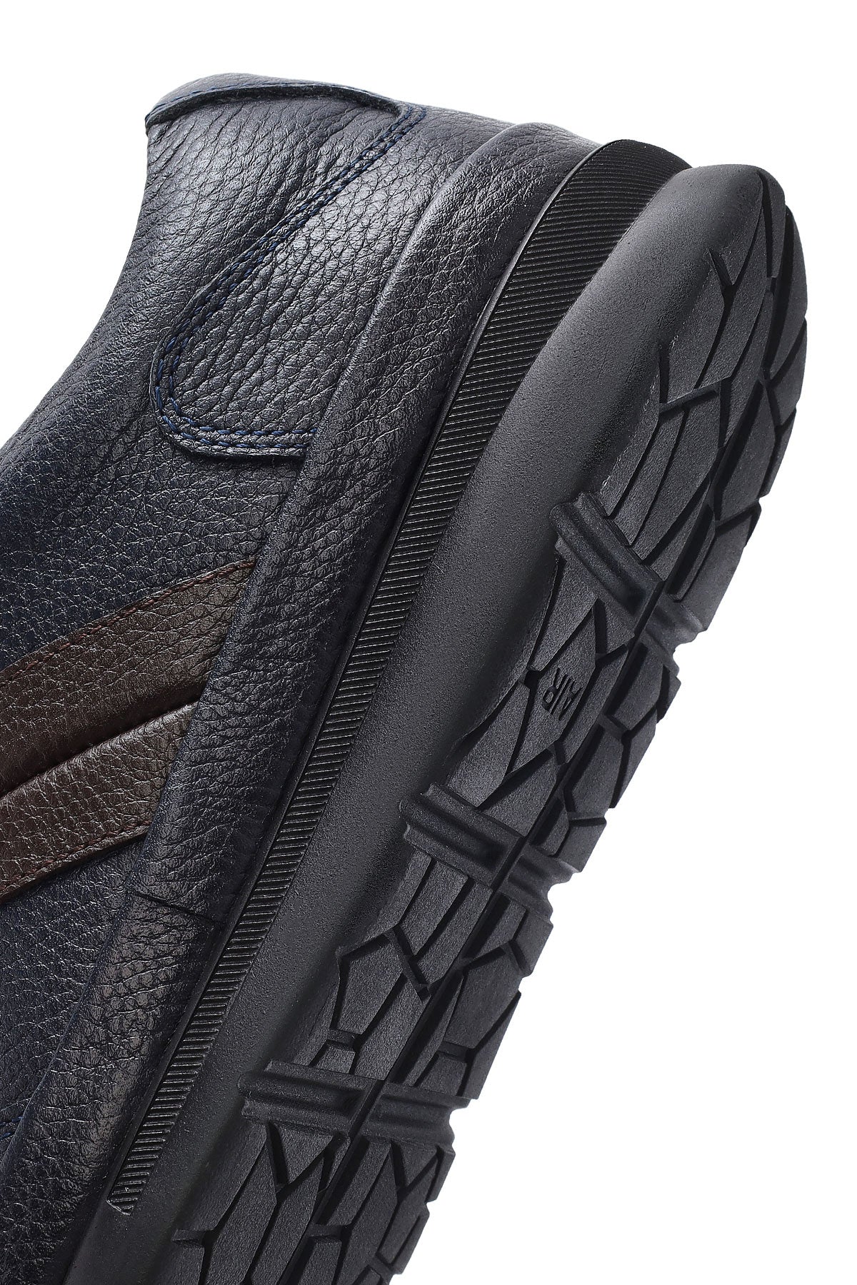 Erkek Lacivert Bağcıklı Deri Casual Sneaker - Image 10