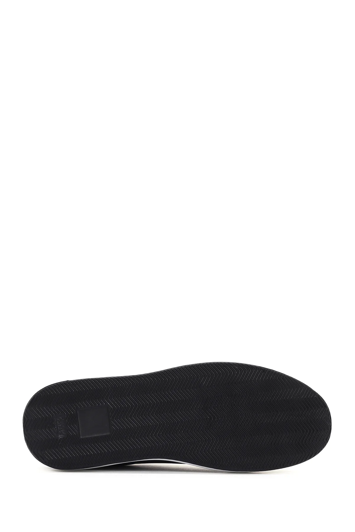 Erkek Lacivert Bağcıklı Deri Sneaker - Image 4