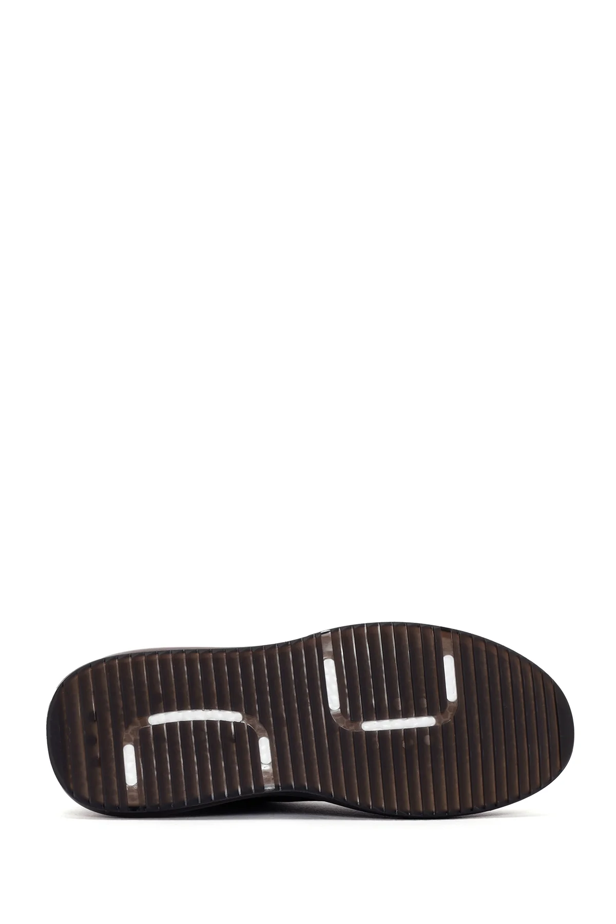 Erkek Lacivert Bağcıklı Deri Sneaker - Image 4