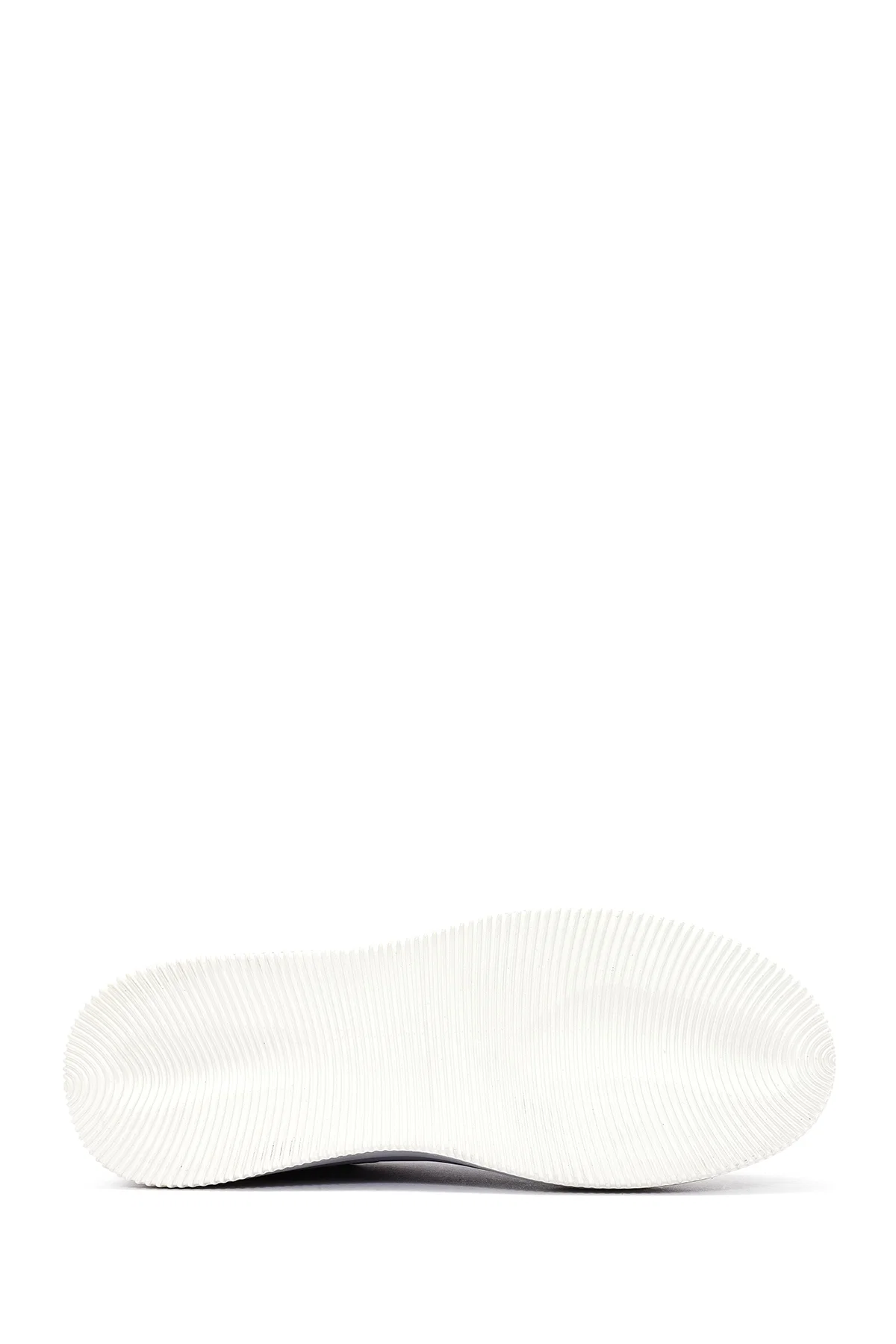 Erkek Lacivert Bağcıklı Deri Sneaker - Image 4