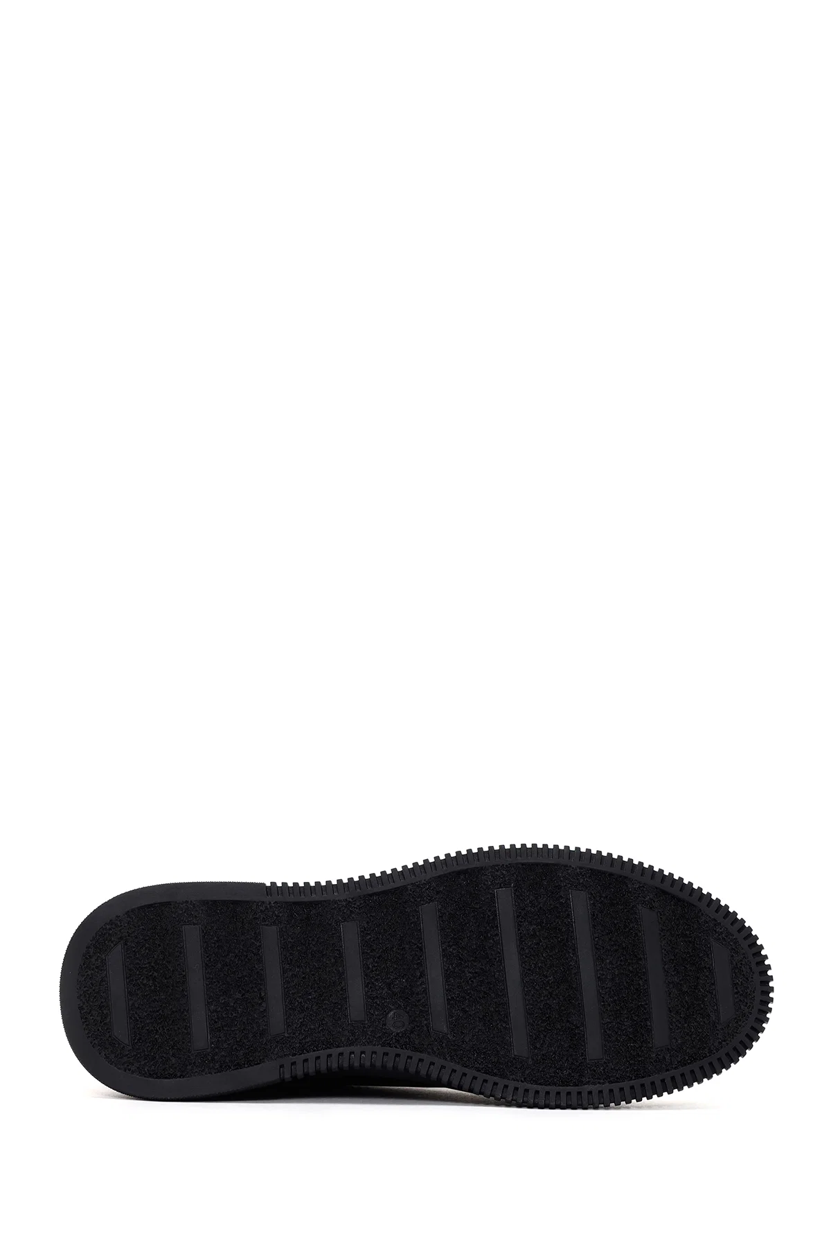 Erkek Lacivert Bağcıklı Deri Sneaker - Image 4