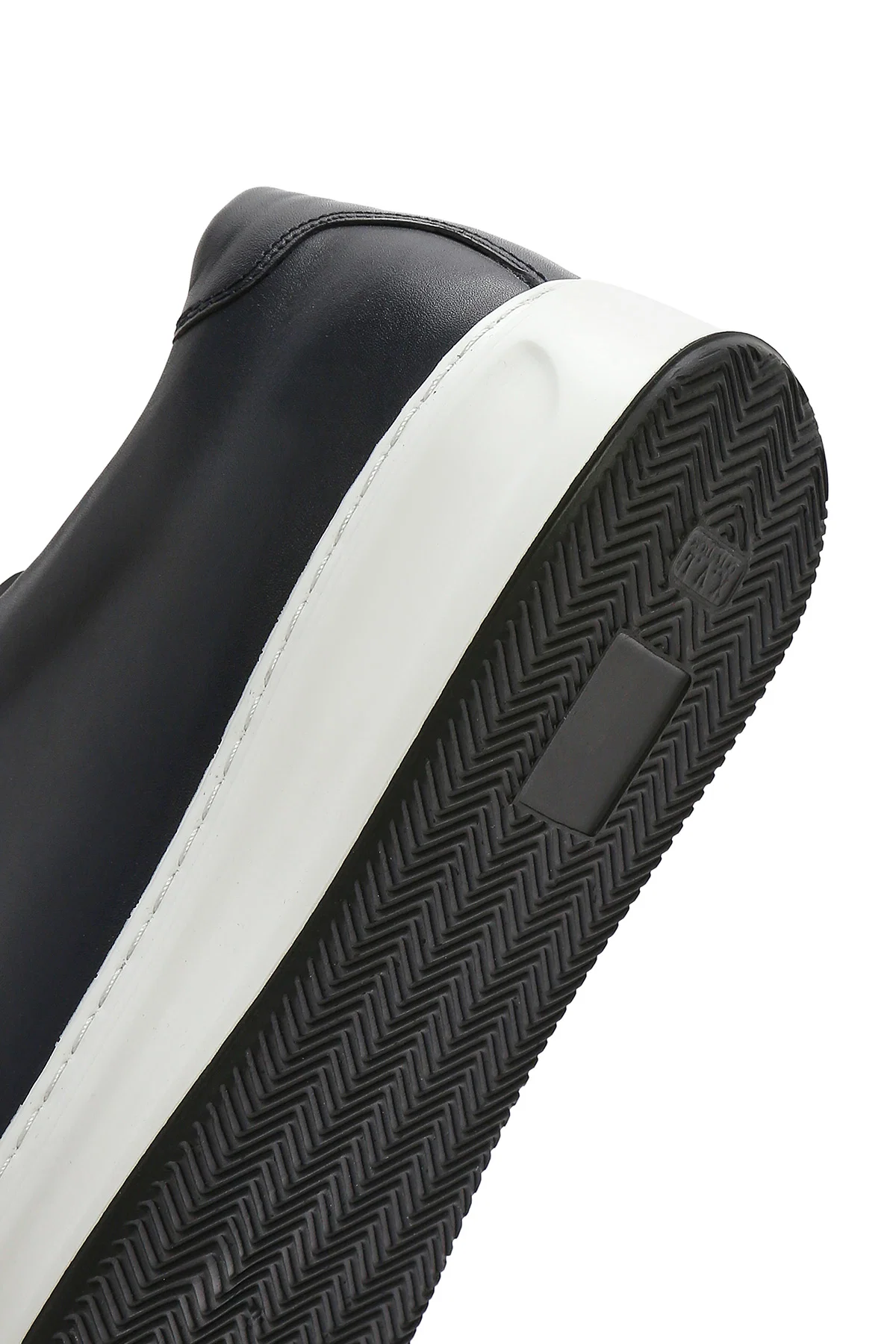Erkek Lacivert Bağcıklı Deri Sneaker - Image 10