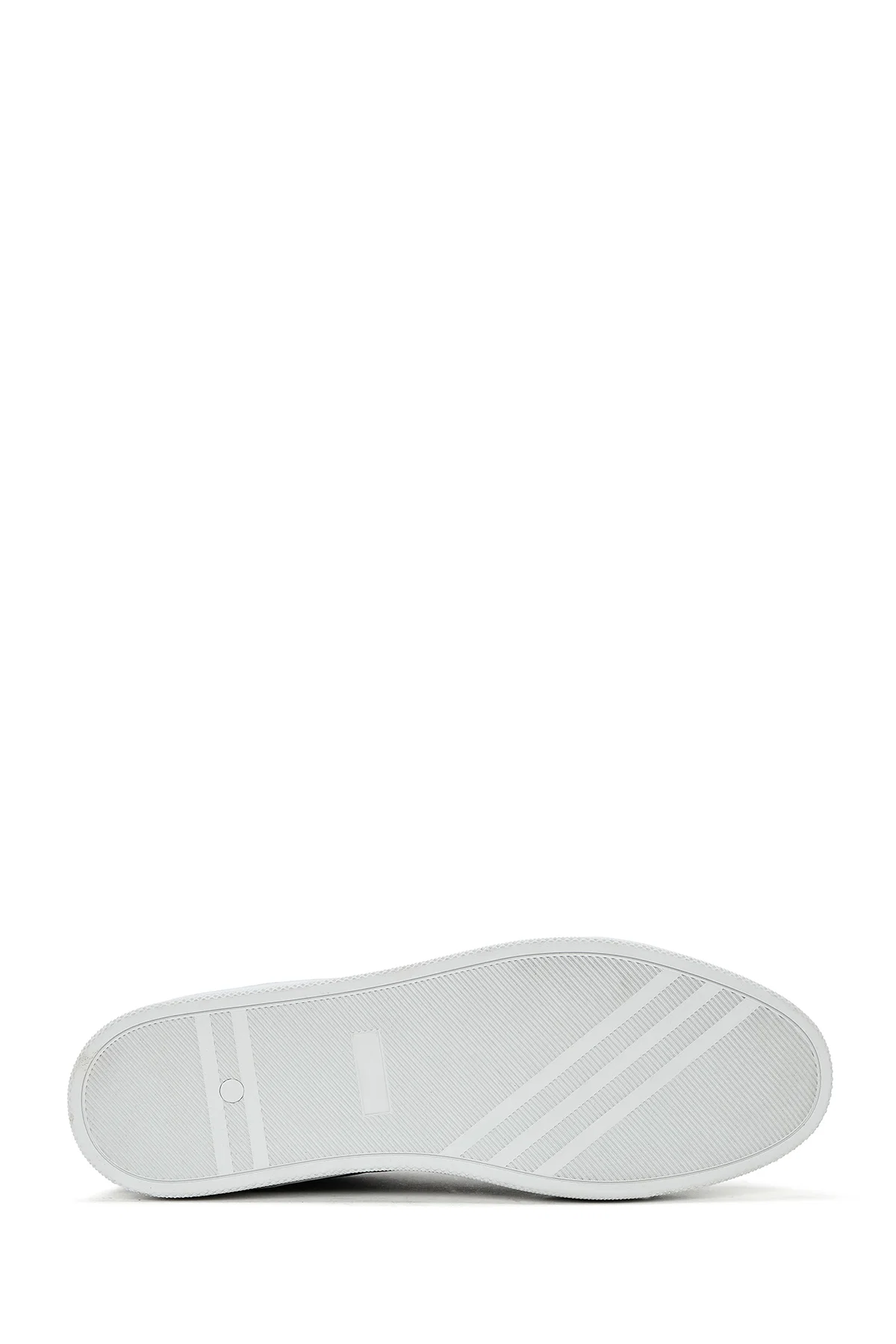 Erkek Lacivert Bağcıklı Deri Sneaker - Image 4