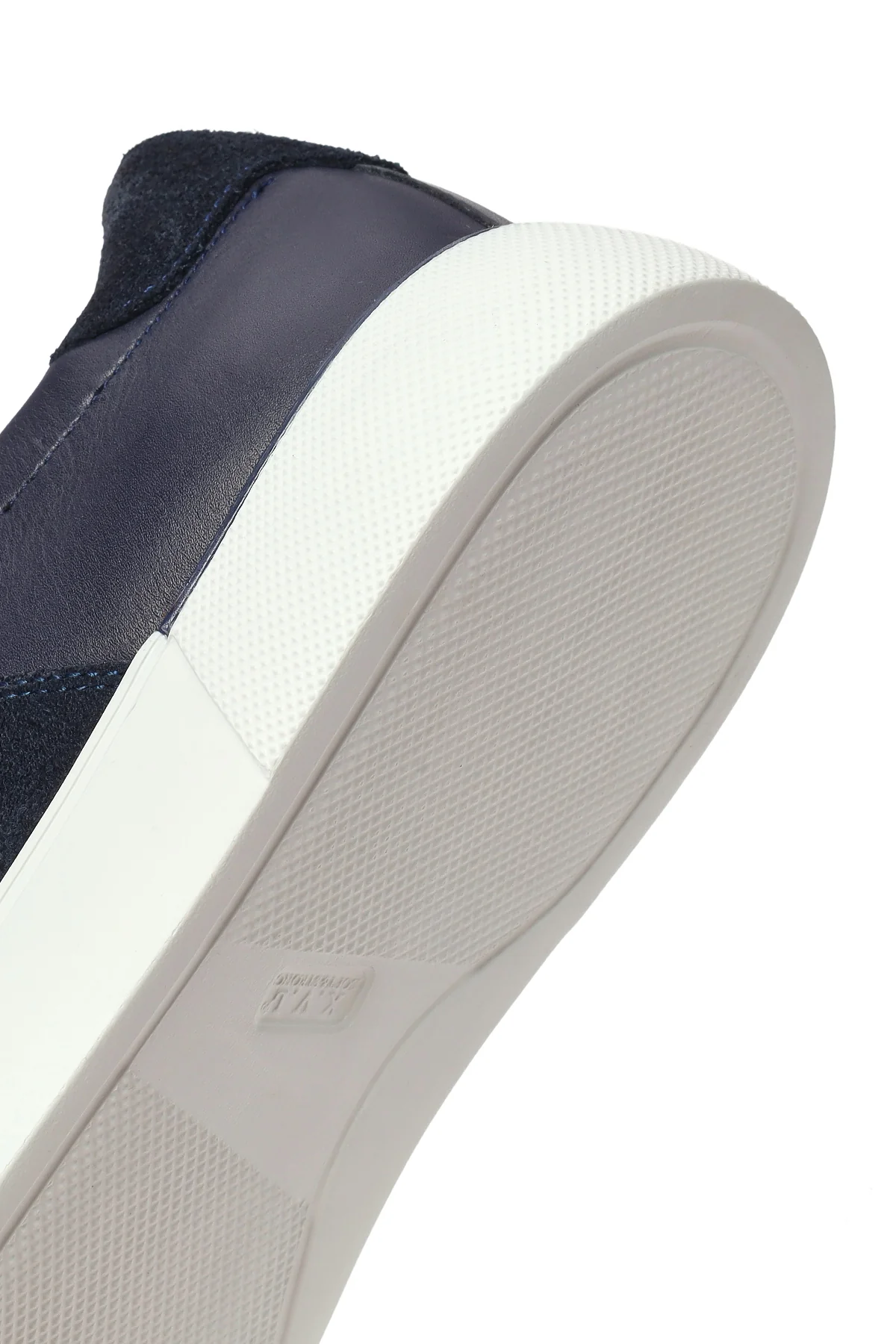 Erkek Lacivert Bağcıklı Deri Sneaker - Image 8