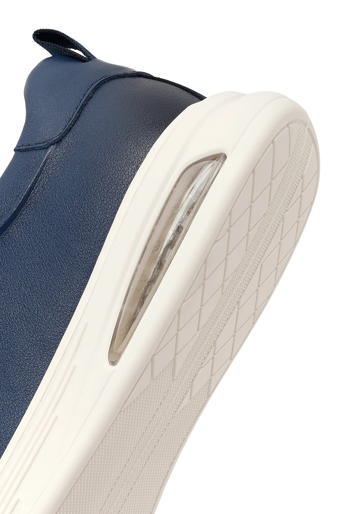 Erkek Lacivert Bağcıklı Deri Sneaker - Image 8
