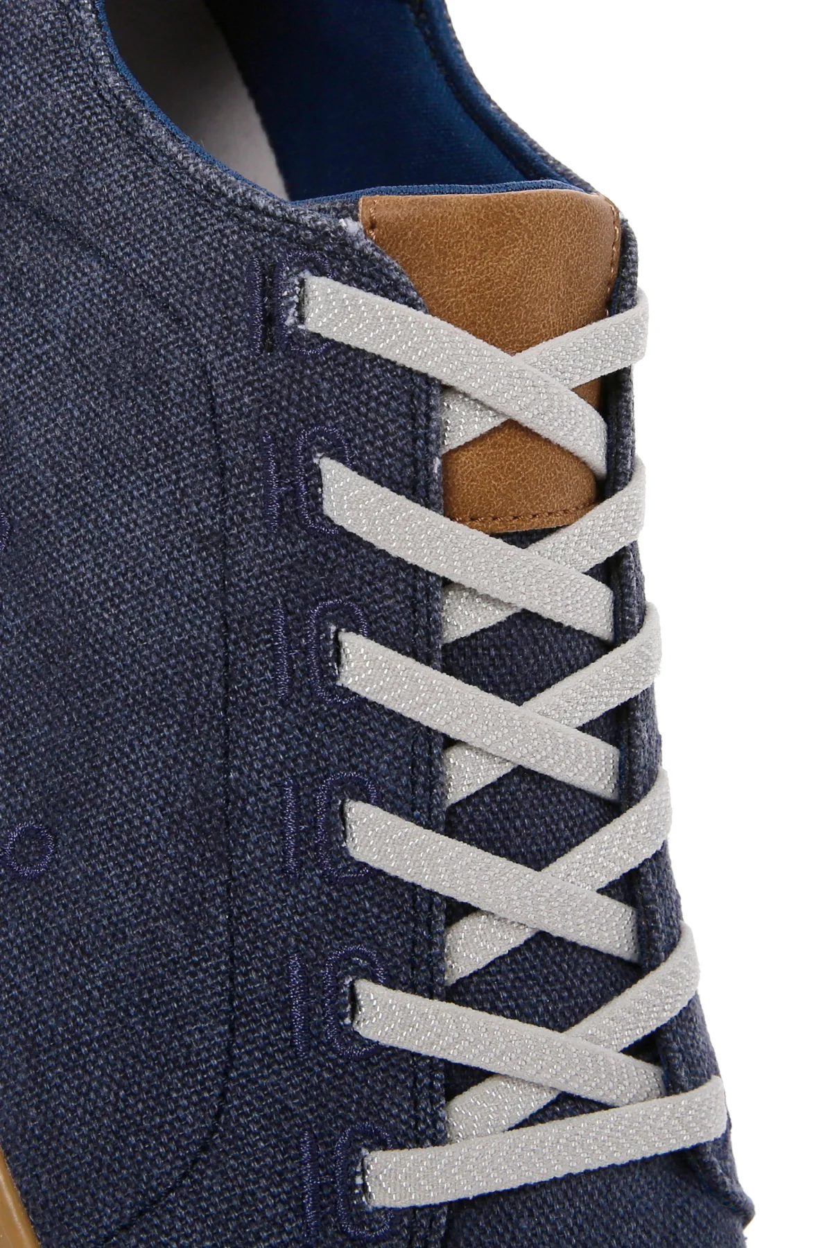 Erkek Lacivert Bağcıklı Kalın Tabanlı Kumaş Sneaker - Image 11