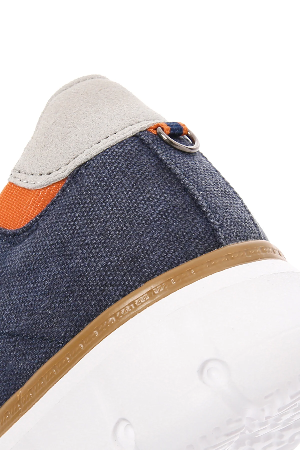 Erkek Lacivert Bağcıklı Kalın Tabanlı Kumaş Sneaker - Image 12