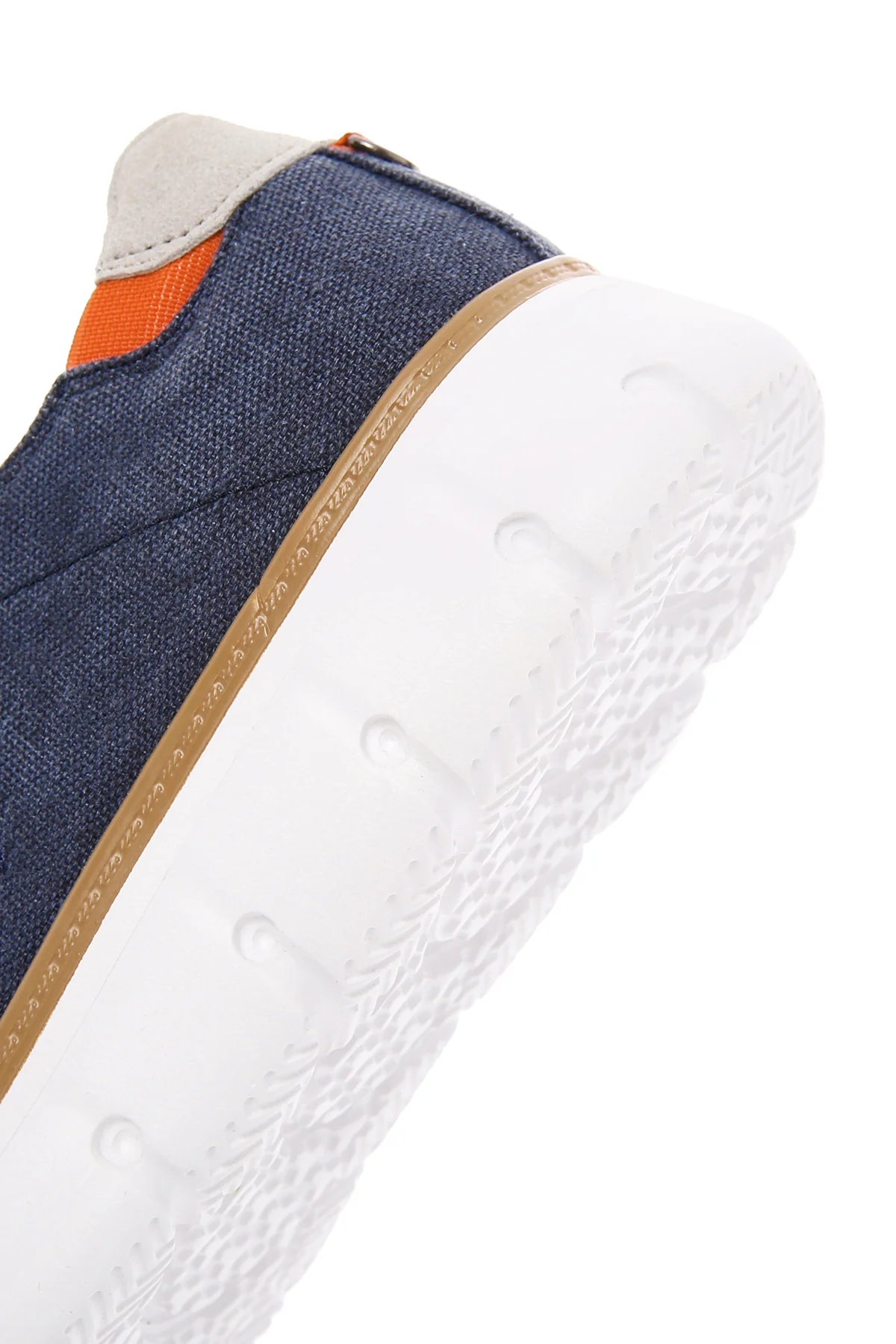 Erkek Lacivert Bağcıklı Kalın Tabanlı Kumaş Sneaker - Image 9
