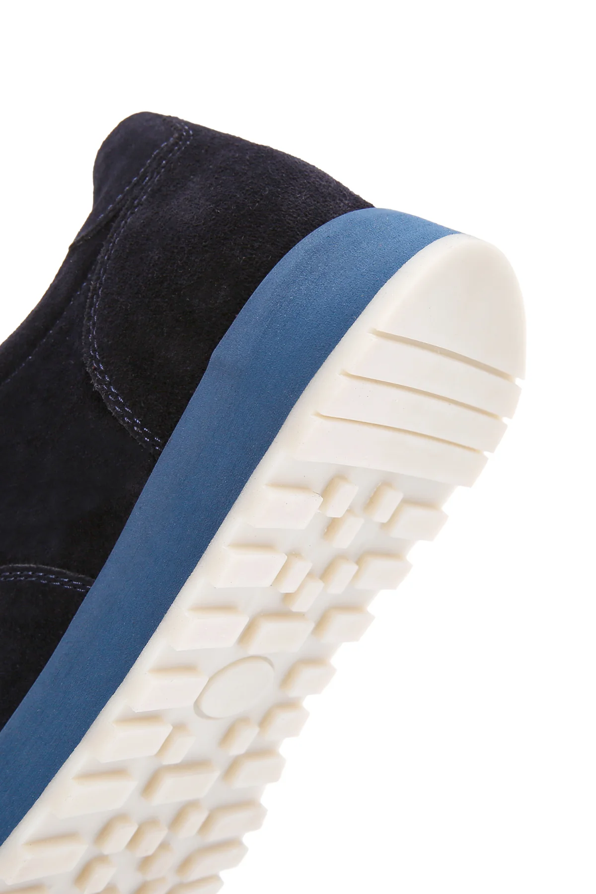 Erkek Lacivert Bağcıklı Süet Deri Casual Sneaker - Image 9