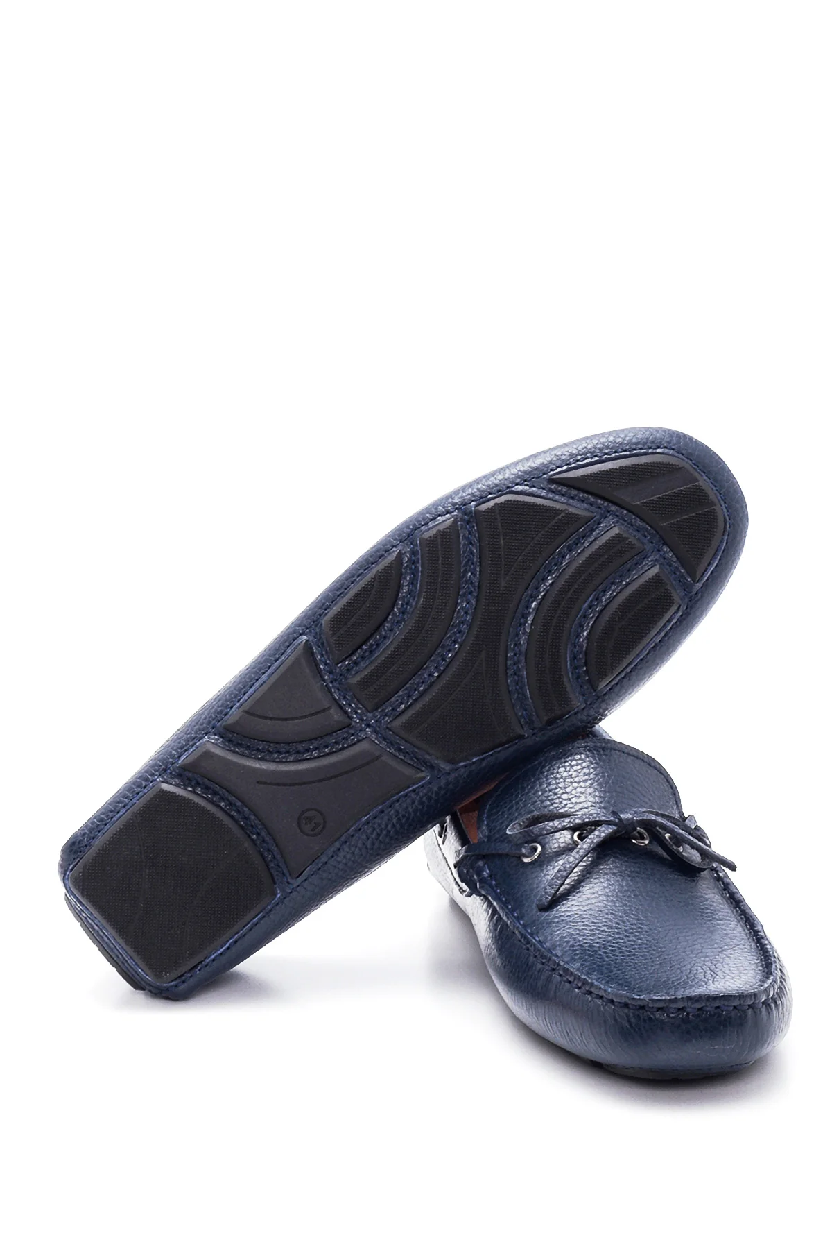 Erkek Lacivert Deri Casual Loafer - Image 4