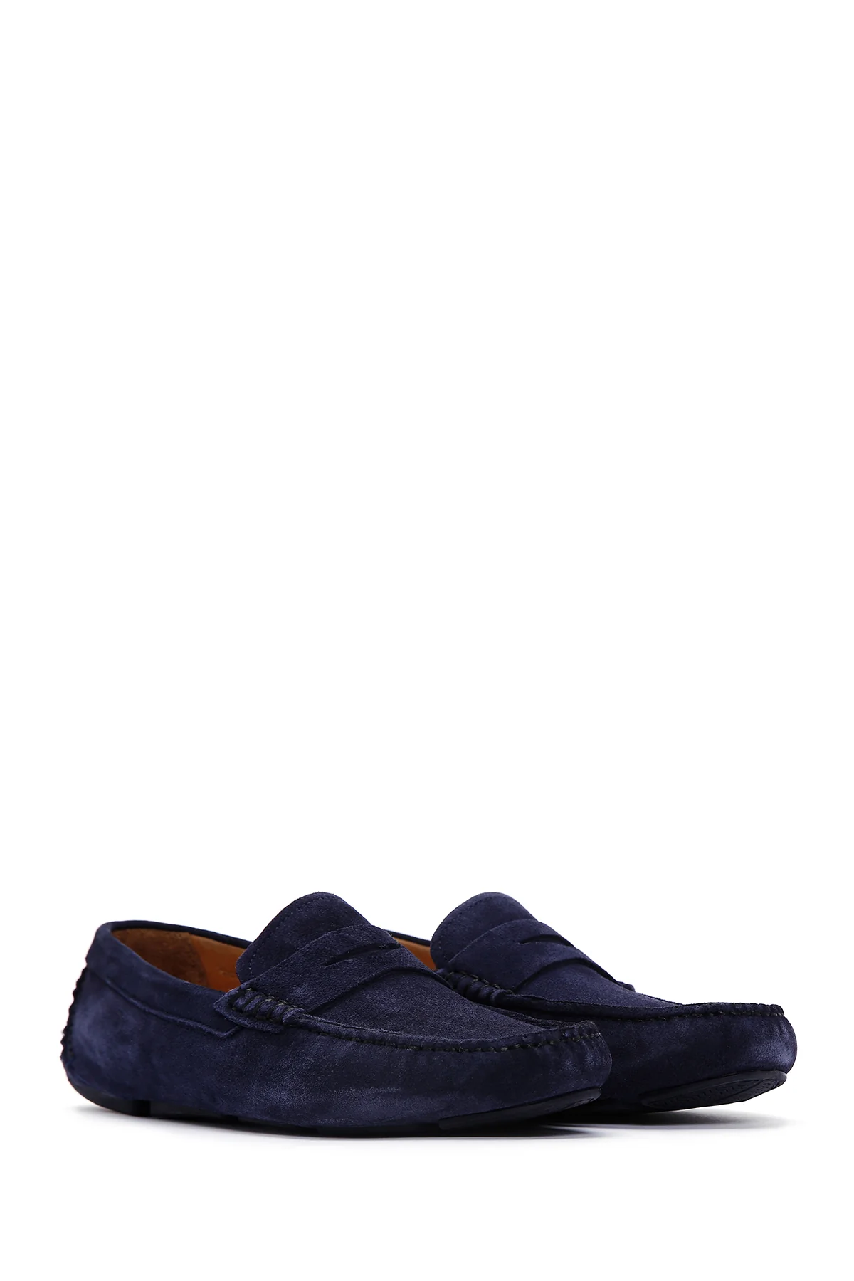 Erkek Lacivert Deri Casual Loafer - Image 3