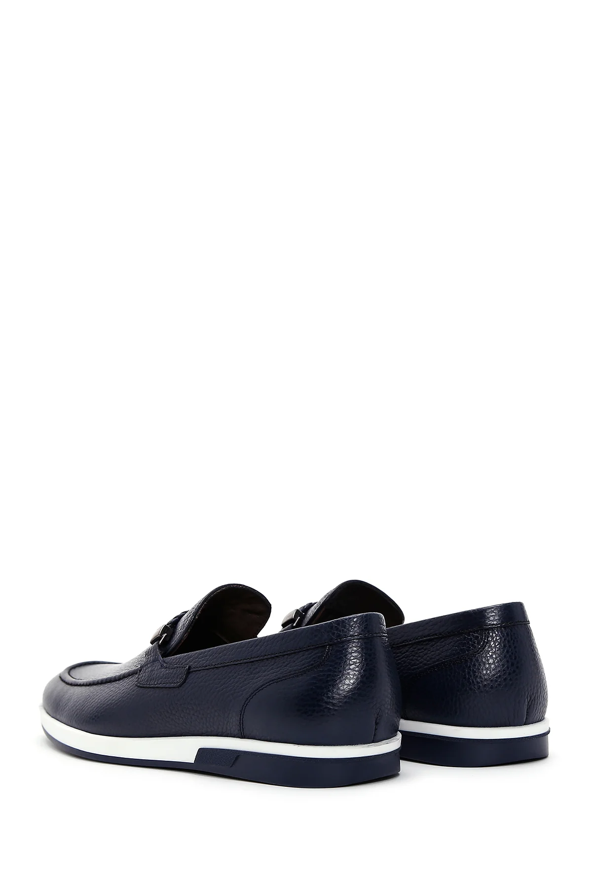Erkek Lacivert Deri Casual Loafer - Image 5