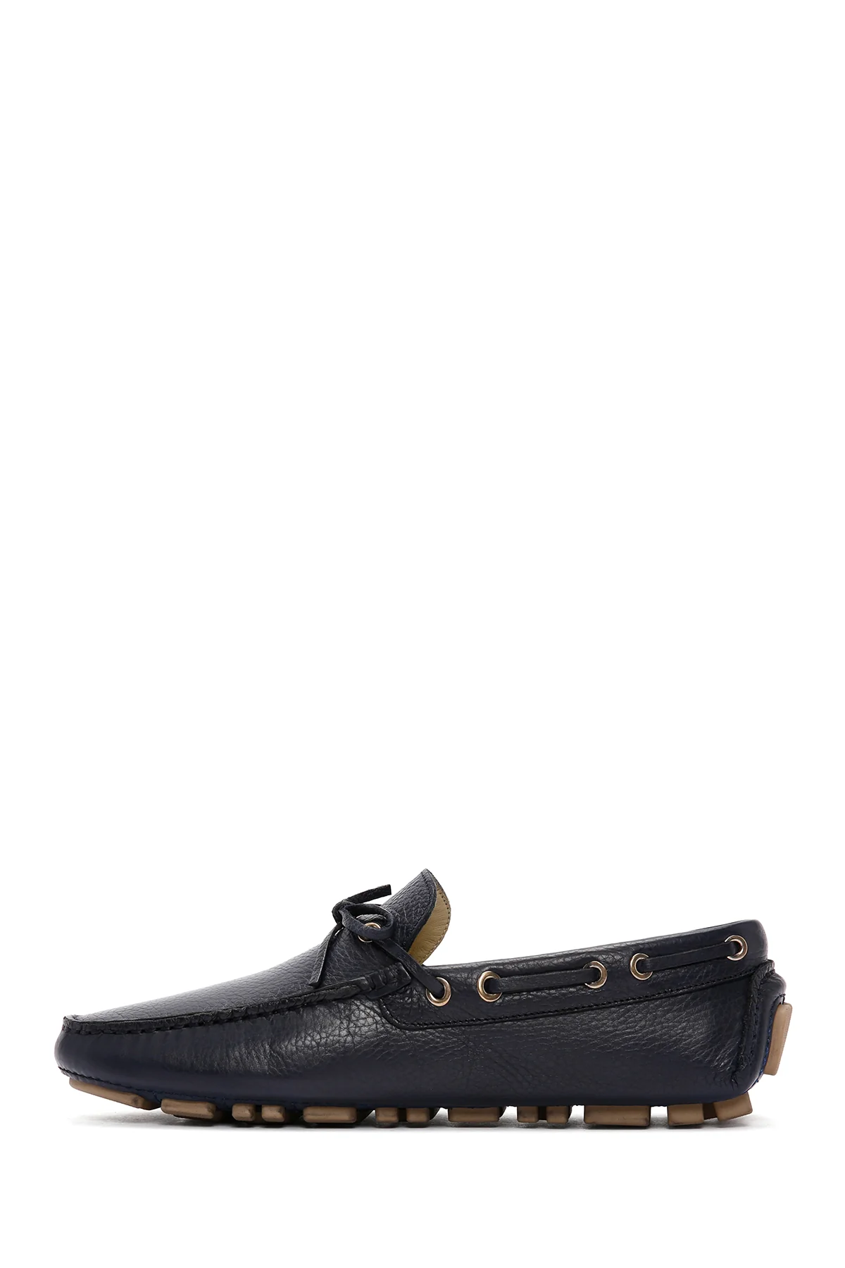 Erkek Lacivert Deri Comfort Loafer - Image 2
