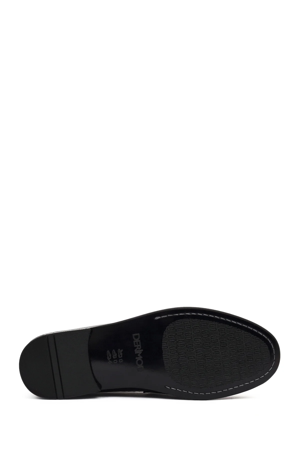 Erkek Lacivert Deri Klasik Loafer - Image 5