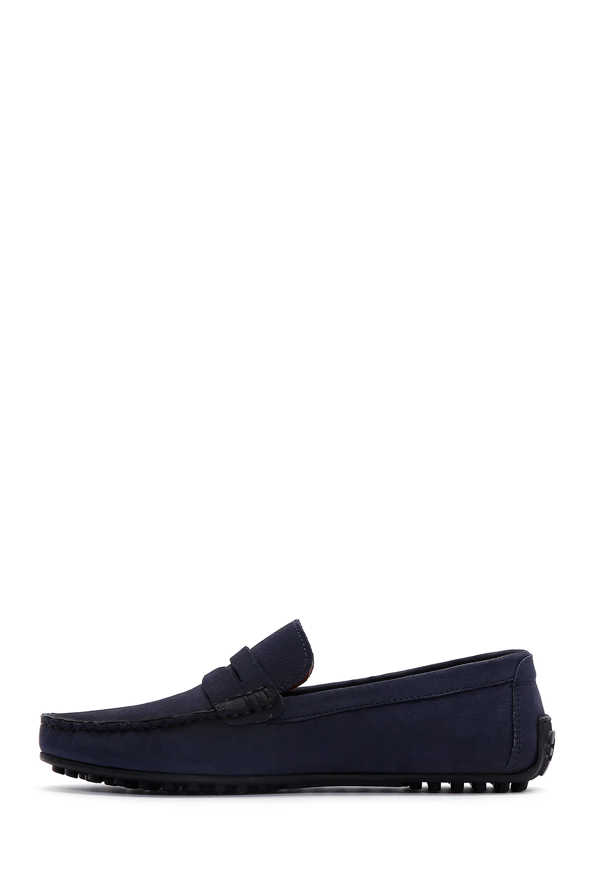 Erkek Lacivert Deri Loafer - Image 2