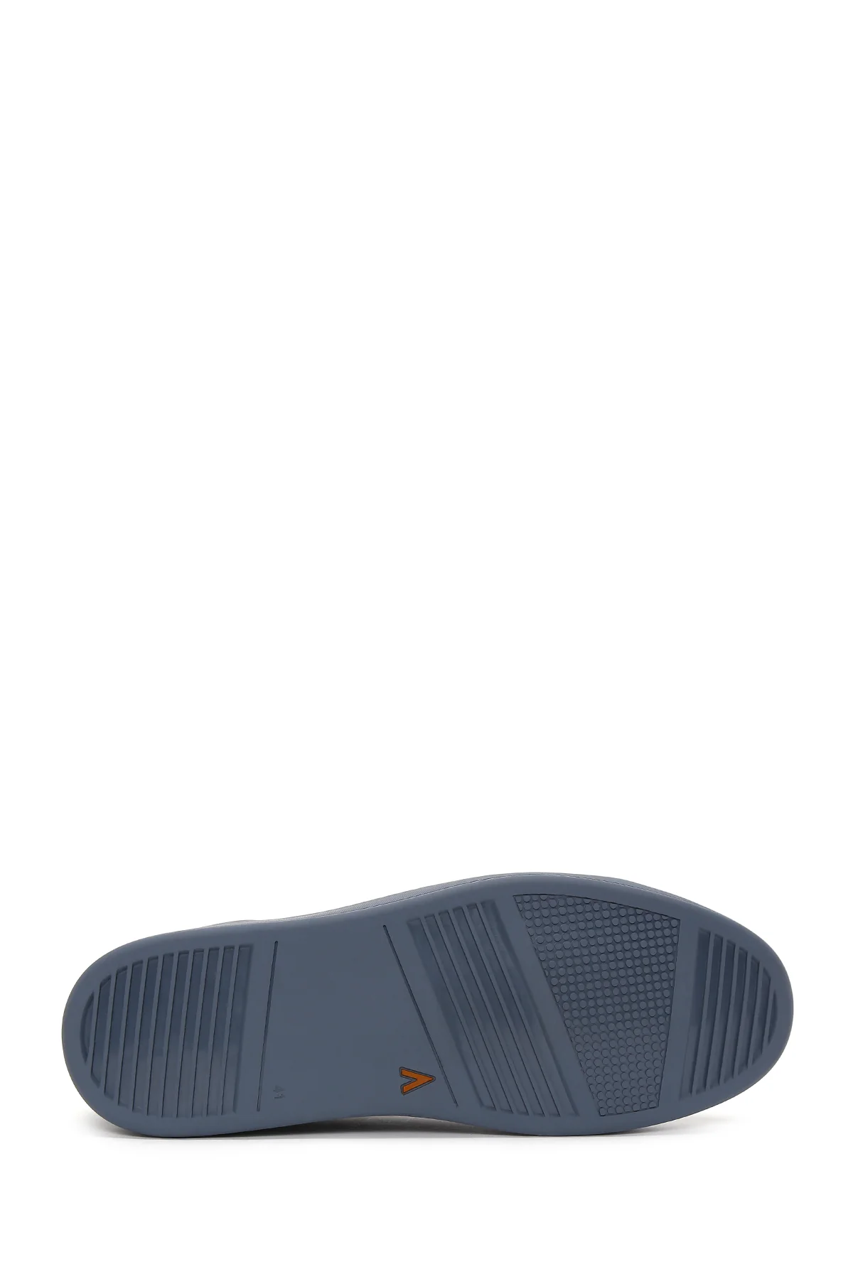 Erkek Lacivert Deri Sneaker - Image 4