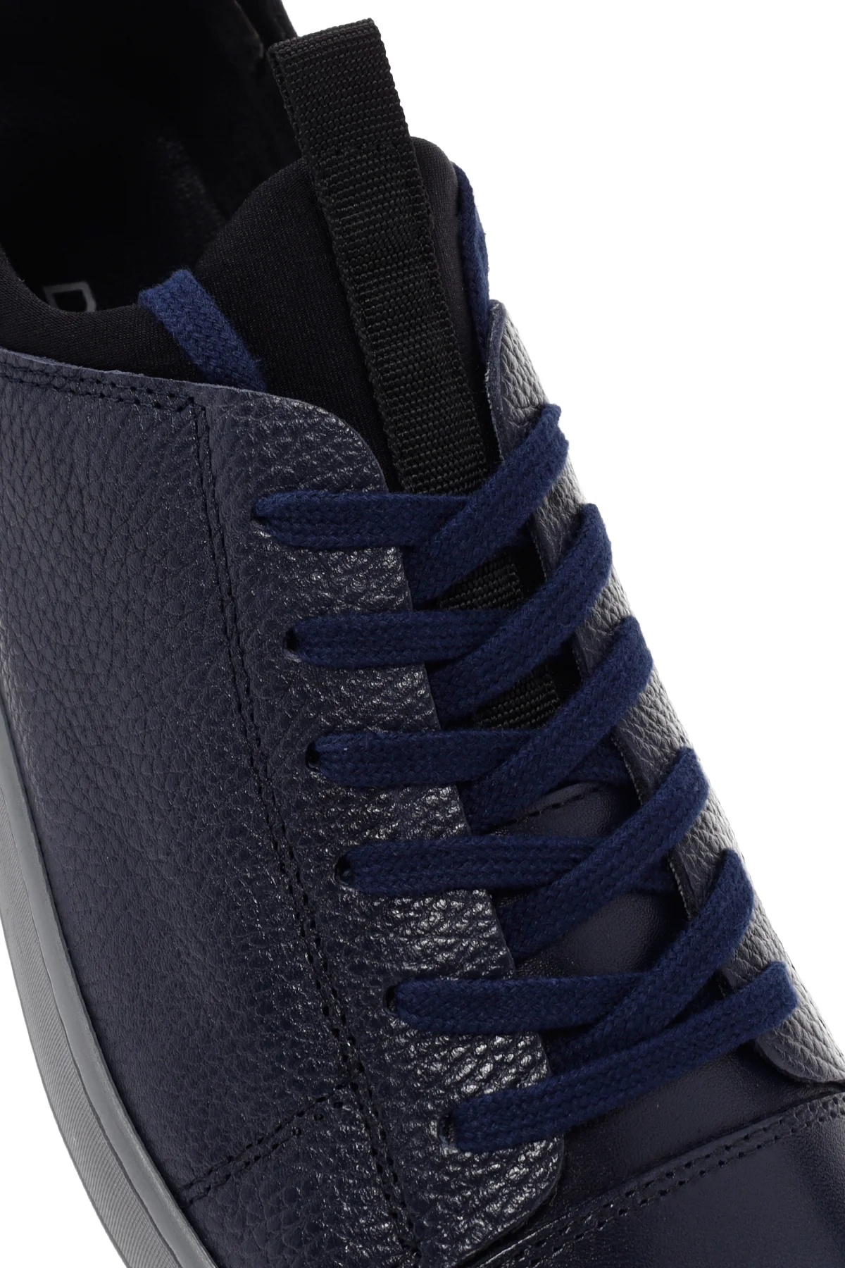 Erkek Lacivert Deri Sneaker - Image 11