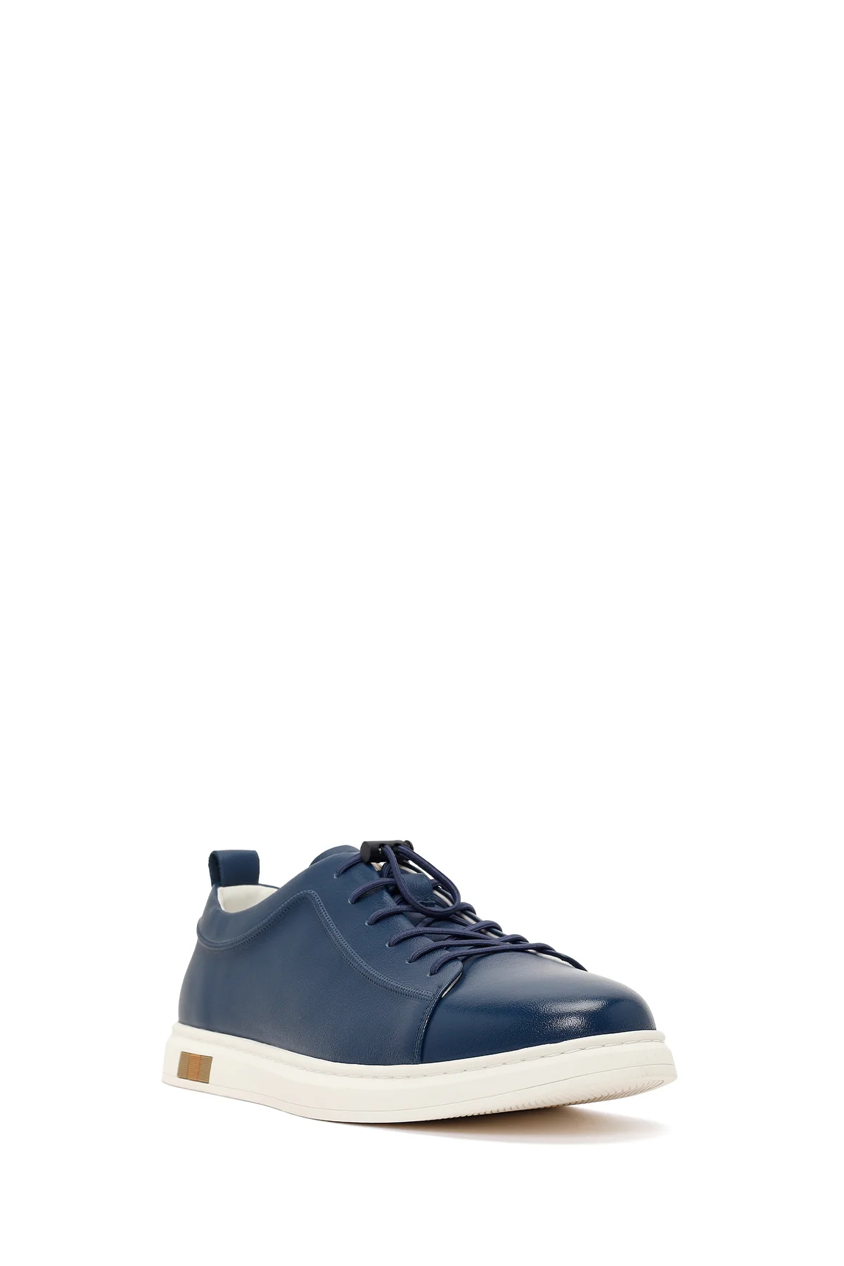 Erkek Lacivert Deri Sneaker - Image 7