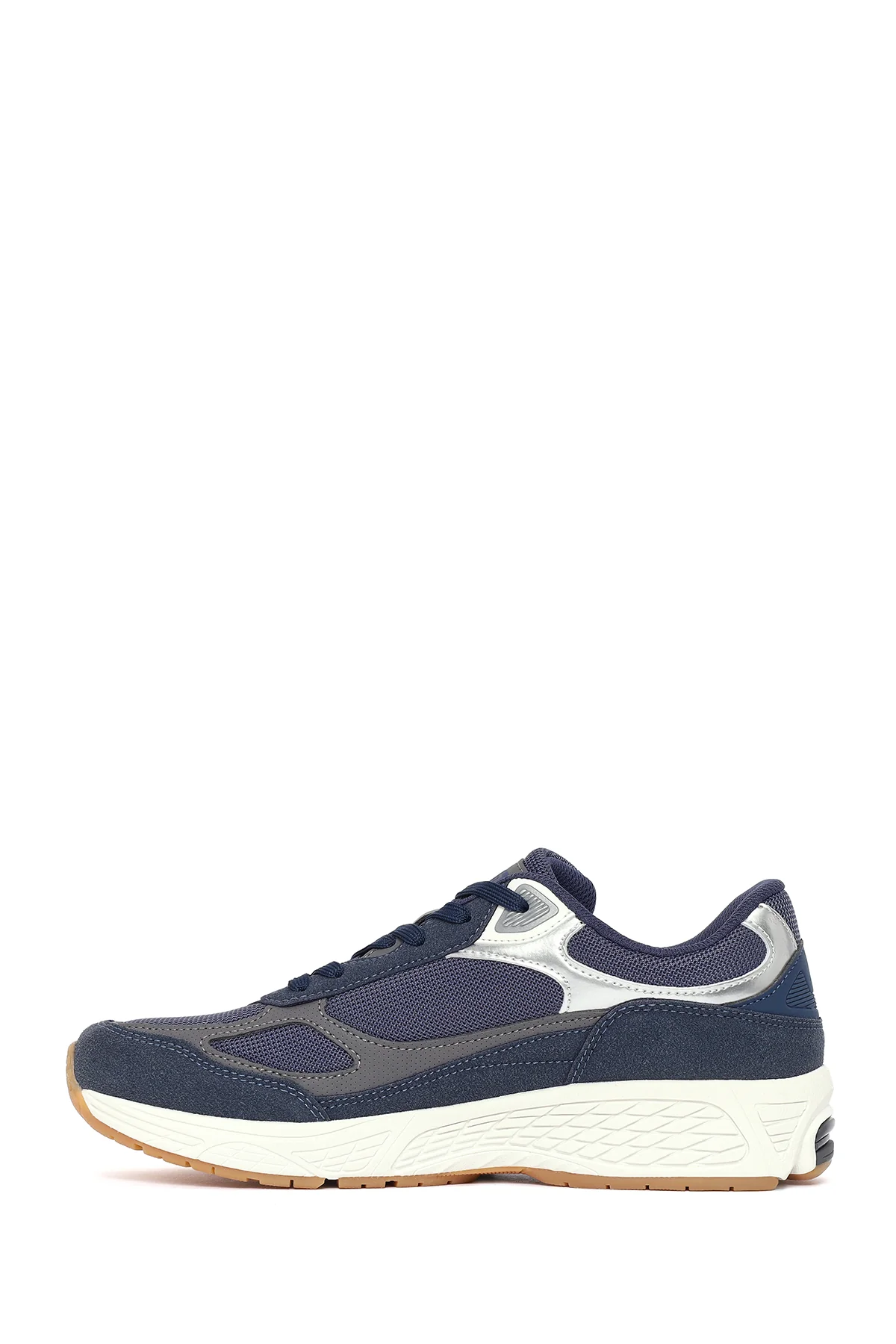 Erkek Lacivert Kalın Tabanlı Bağcıklı Sneaker - Image 3