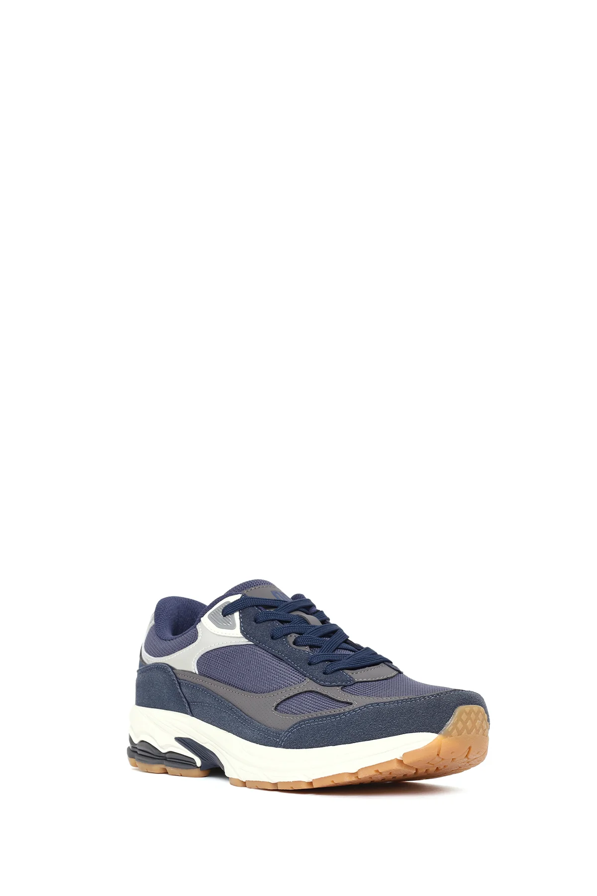 Erkek Lacivert Kalın Tabanlı Bağcıklı Sneaker - Image 7